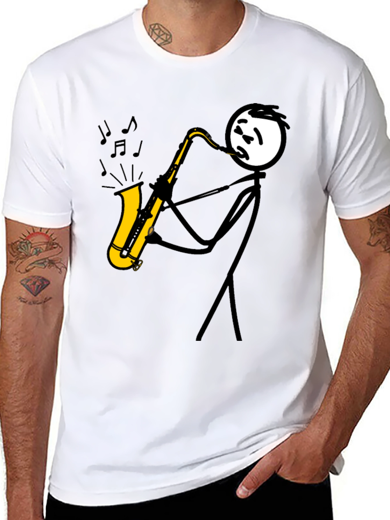 Jazz Player Black T-Shirt