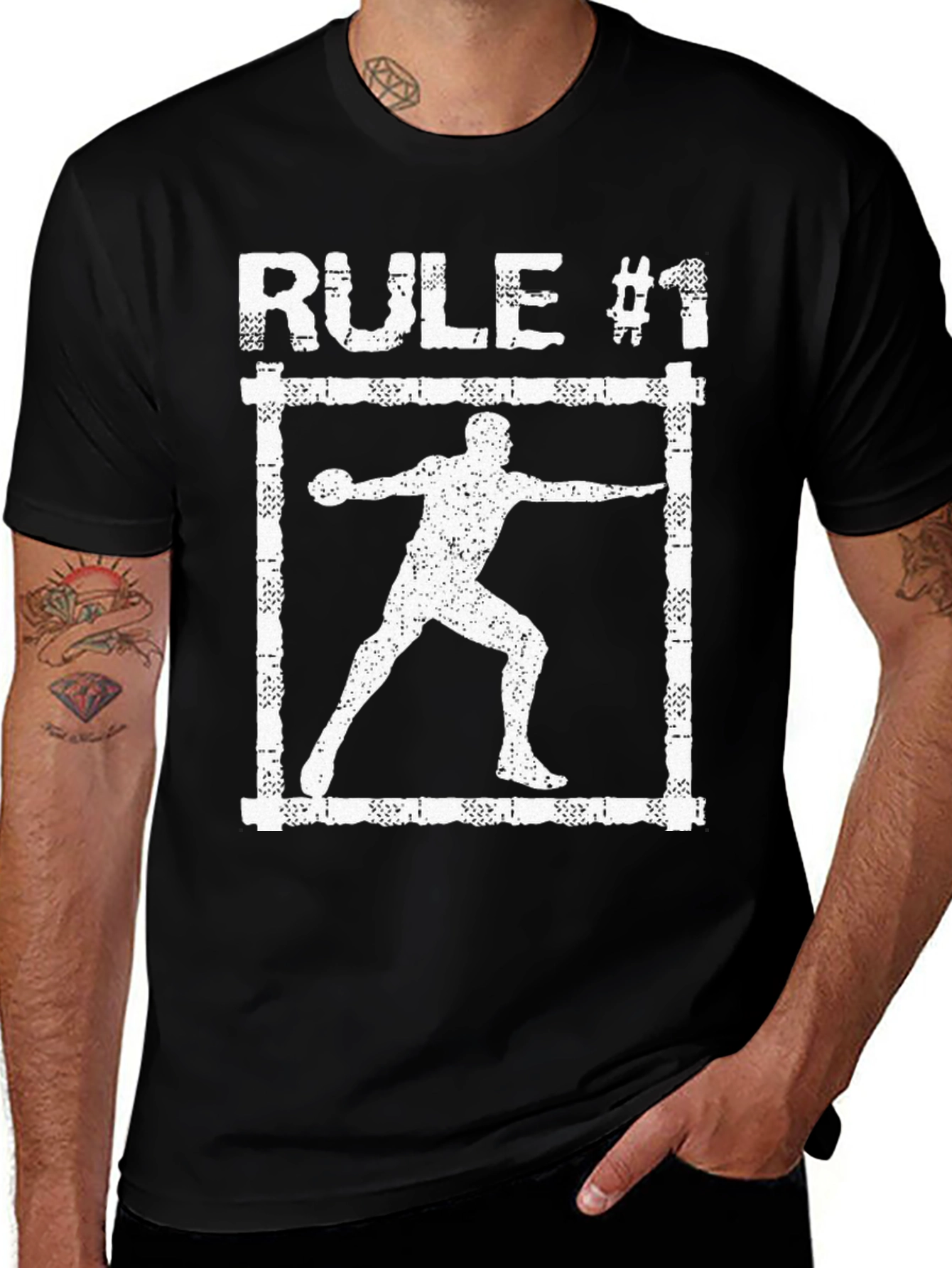 Rule #1 Shot Put T-Shirt - Throwing Athlete Tee