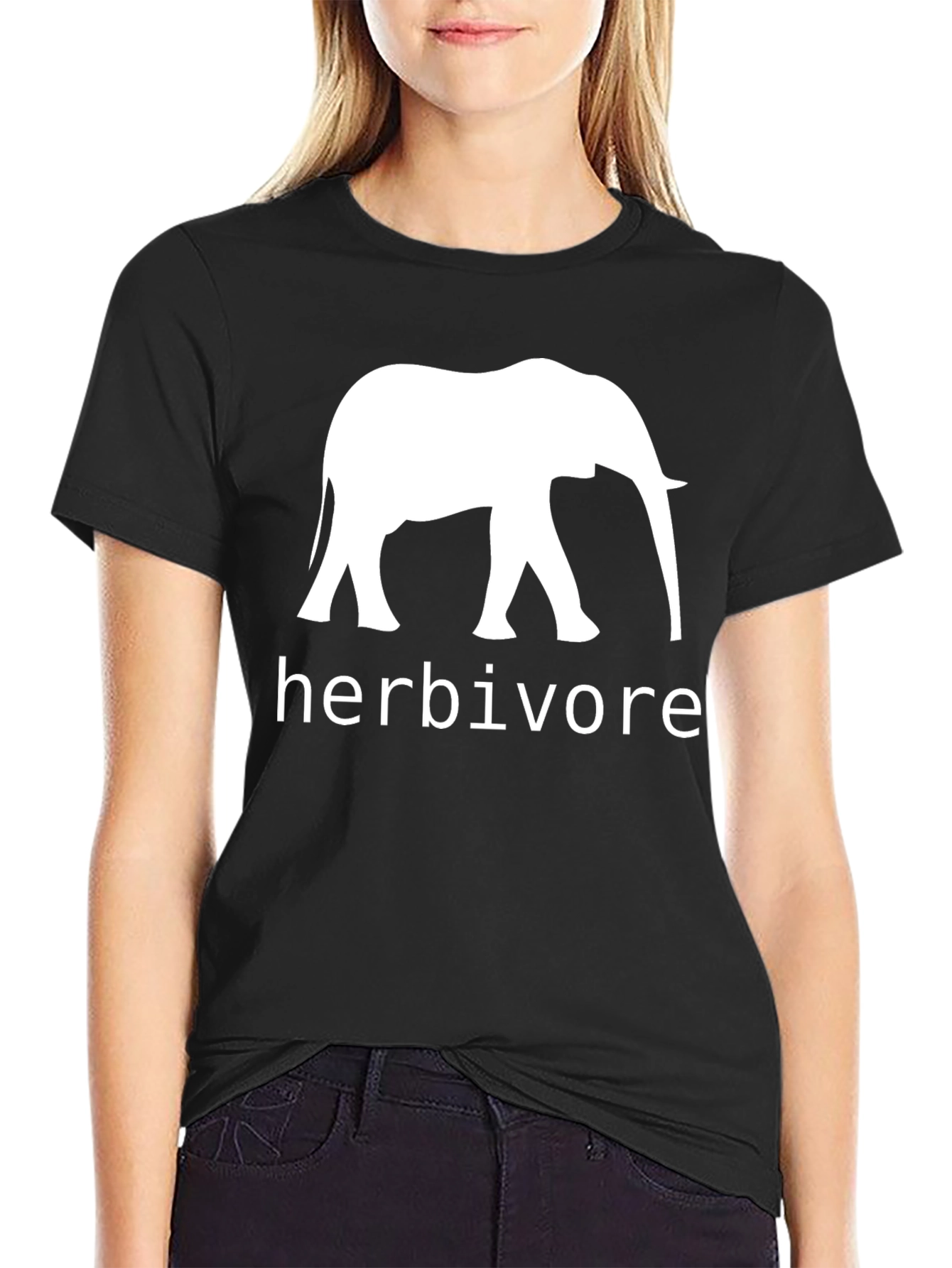 Herbivore Elephant Black T-Shirt
