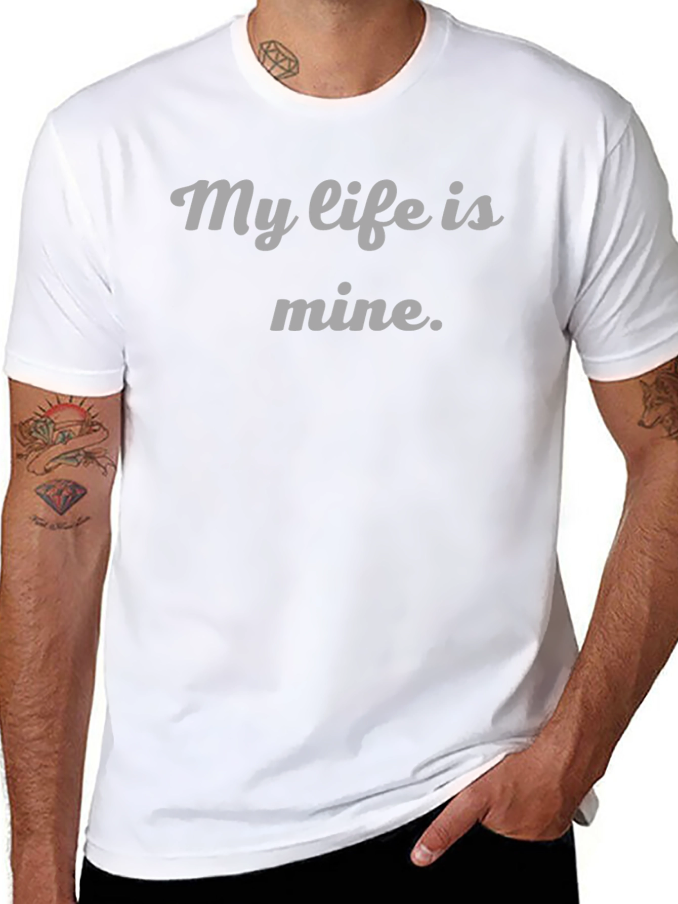 My Life Is Mine T-Shirt - Empowering Statement Tee