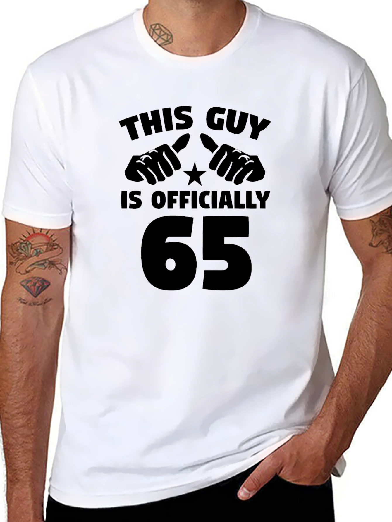 This Guy is Officially 65 - Birthday T-Shirt