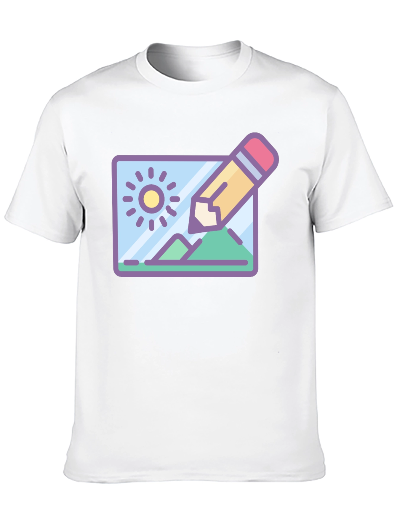 Design Landscape Tee - Artist Drawing T-Shirt