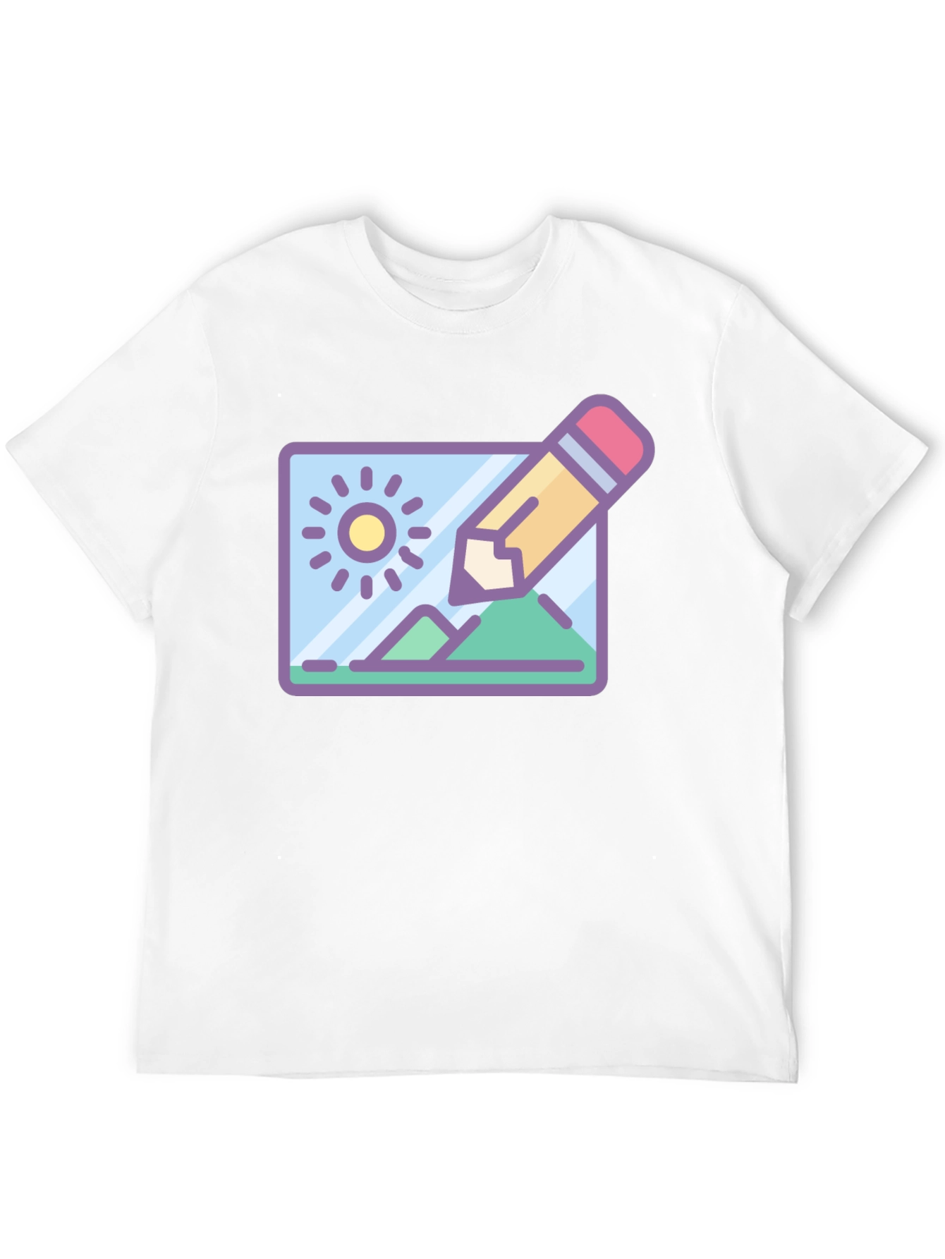 Design Landscape Tee - Artist Drawing T-Shirt