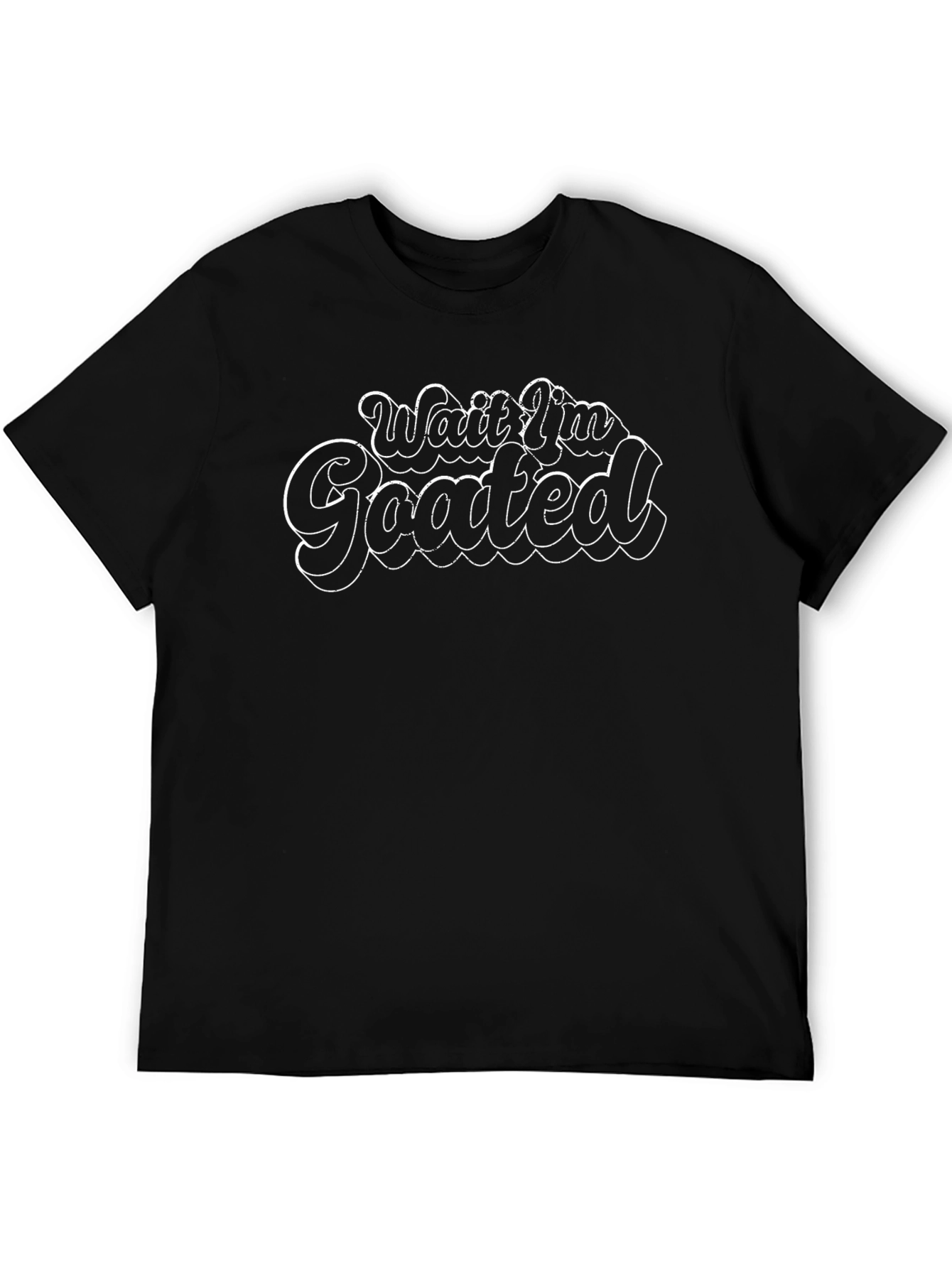 Wait Im Goated Black Graphic Tee