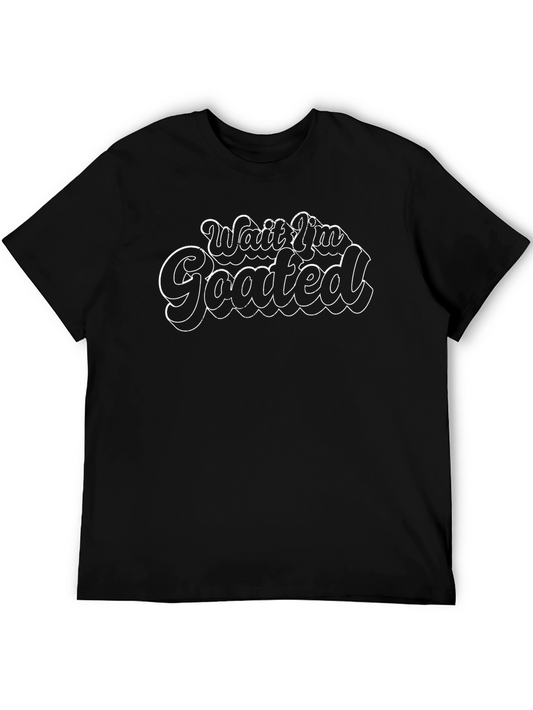 Wait Im Goated Black Graphic Tee