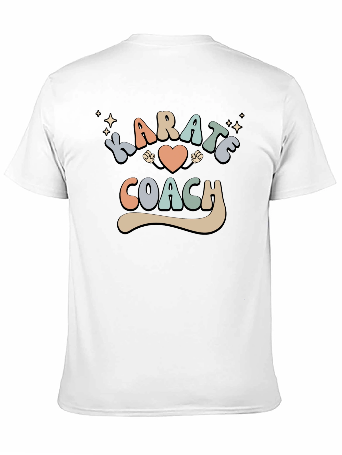 Karate Coach Black Graphic T-Shirt