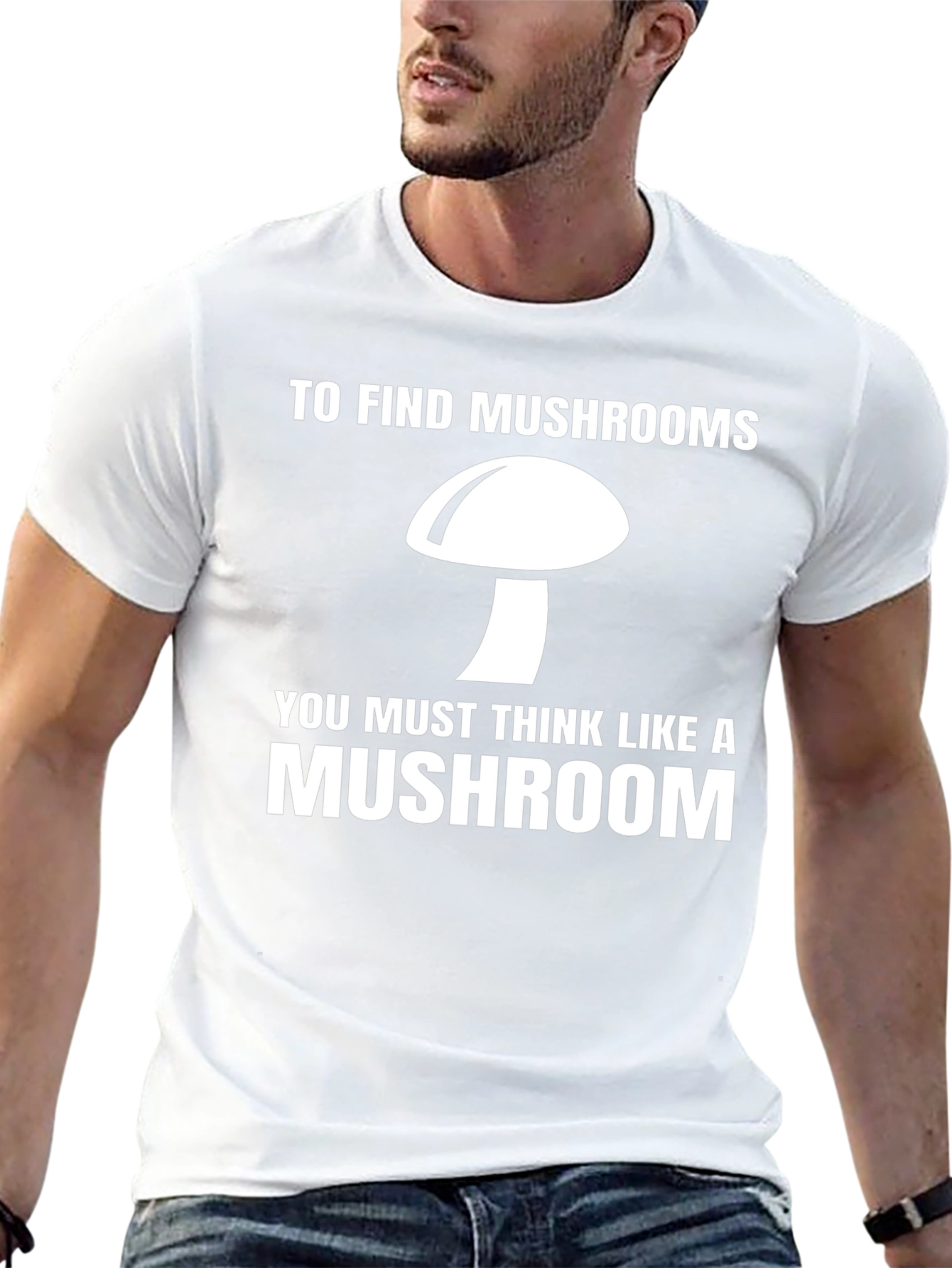 Think Like a Mushroom Graphic Tee