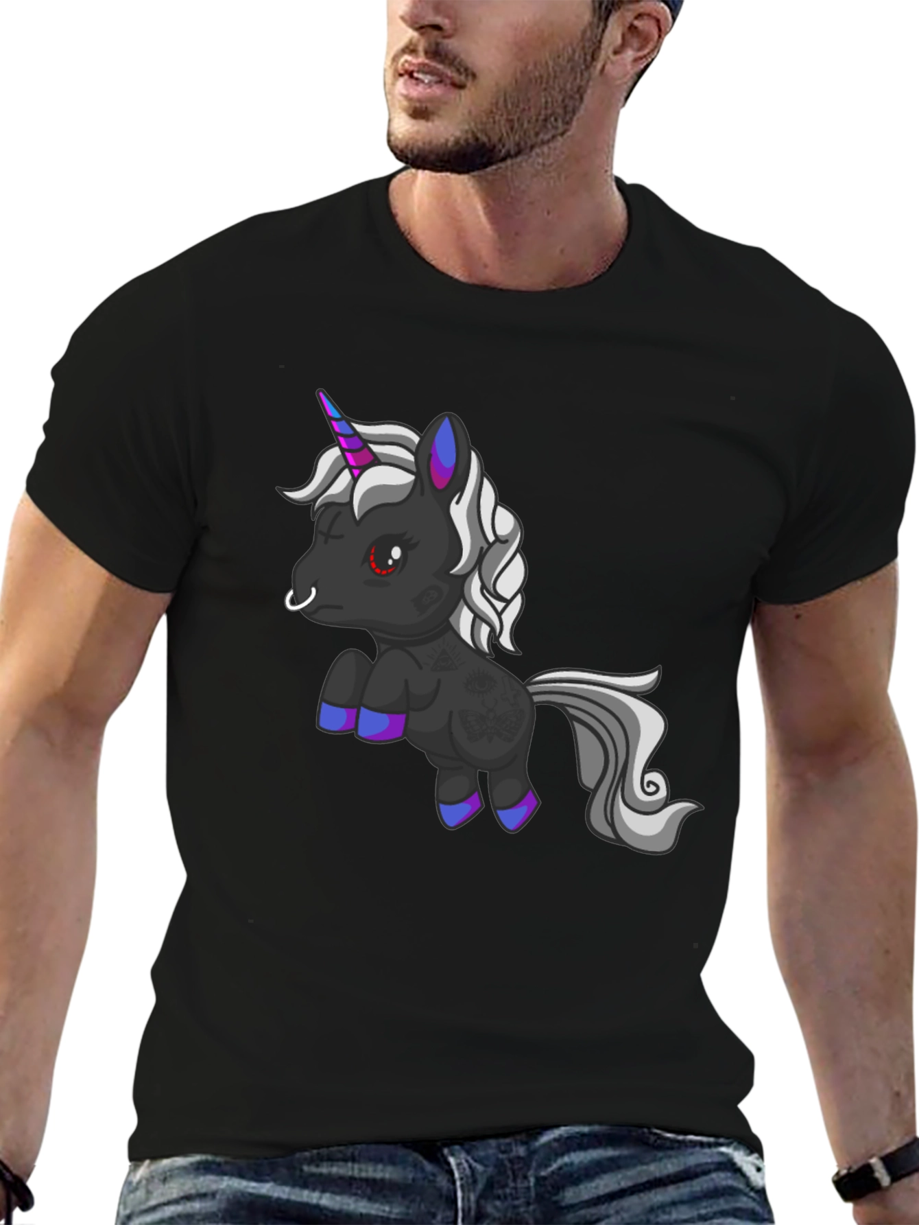 Gothic Unicorn Graphic Tee