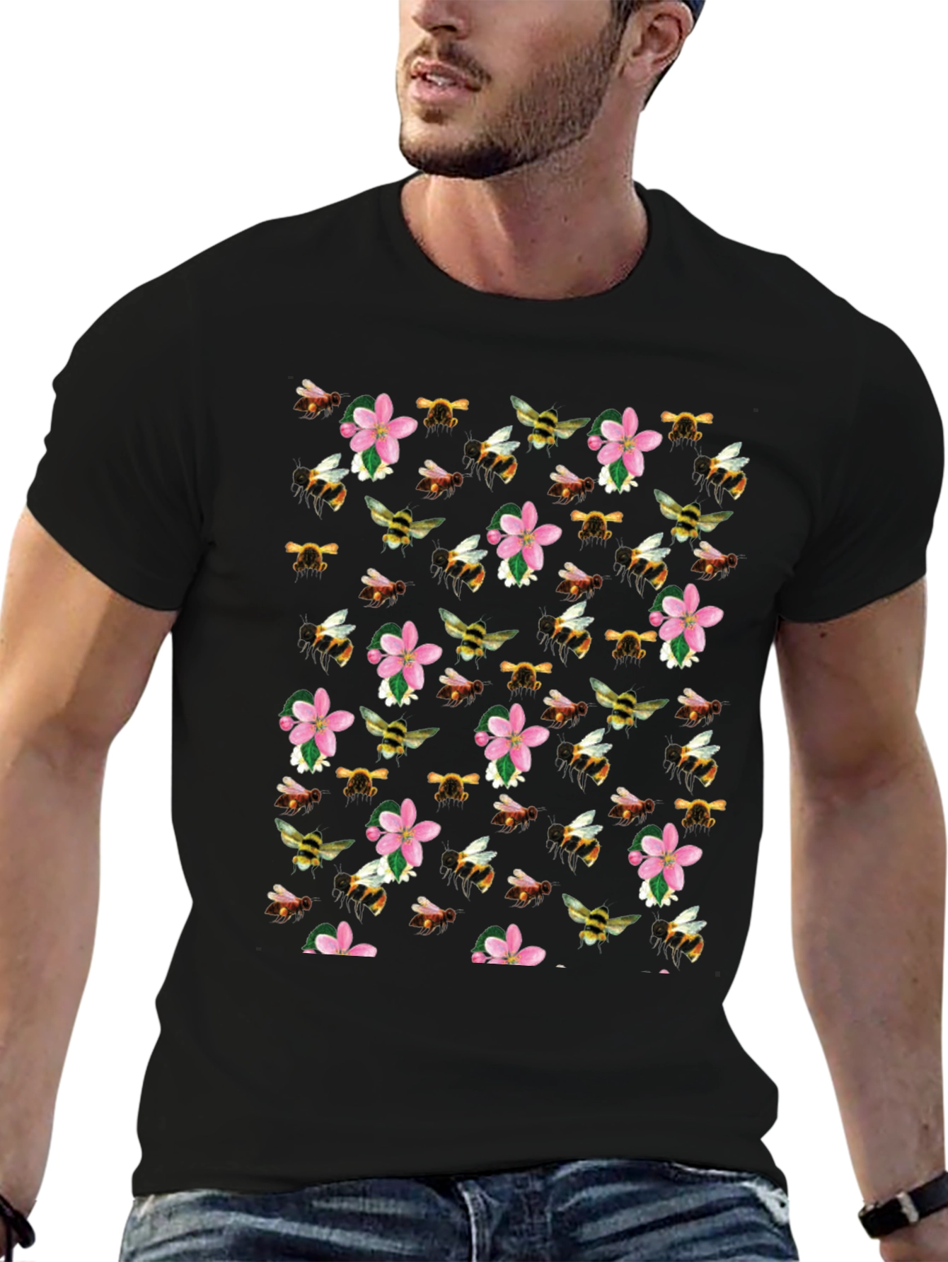 Bee & Blossom Print T-Shirt