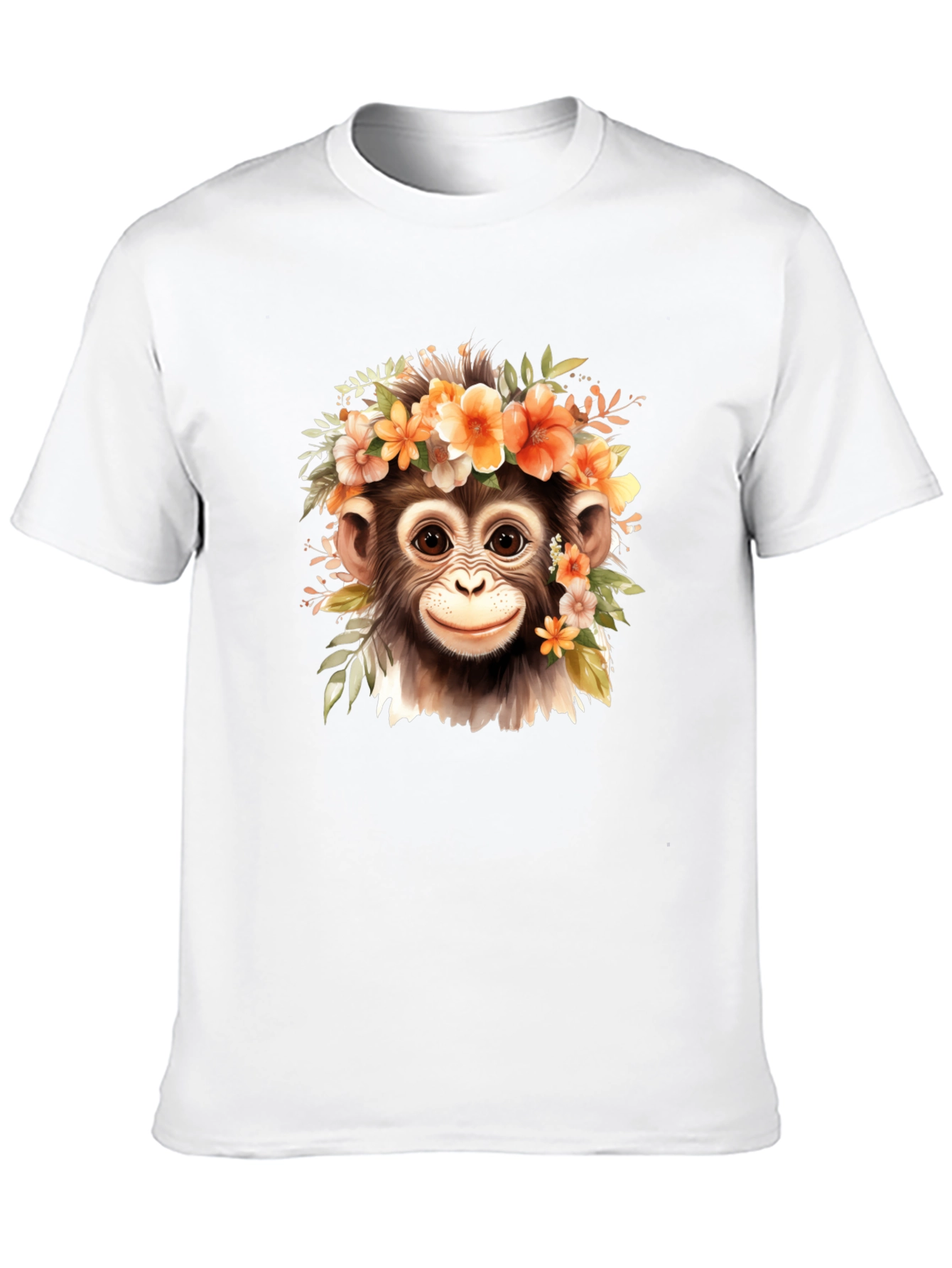 Monkey Flower Crown T-Shirt