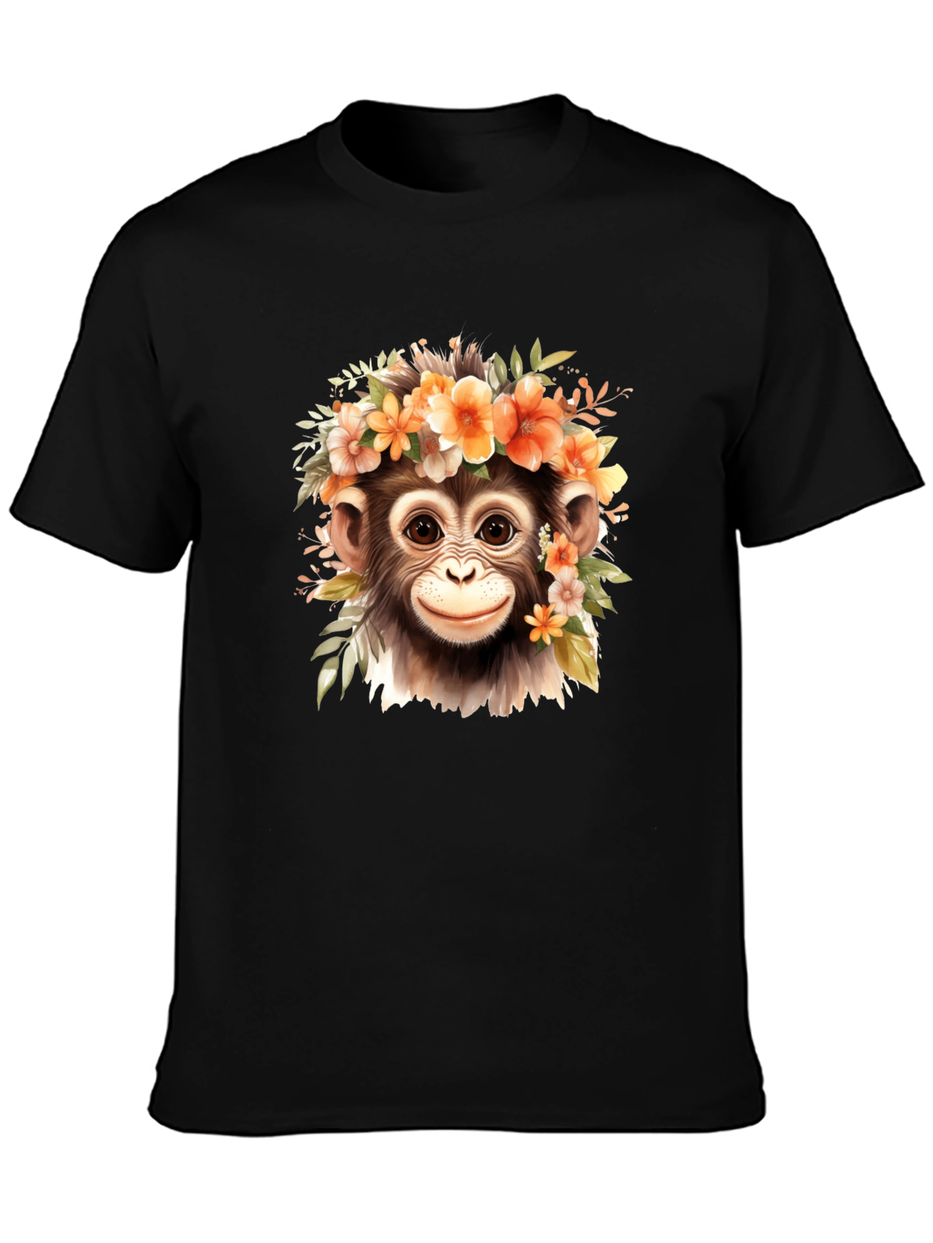 Monkey Flower Crown T-Shirt