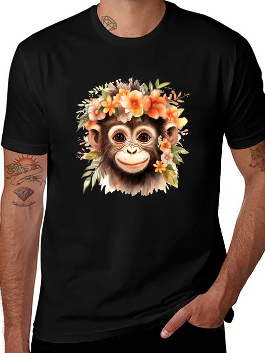 Monkey Flower Crown T-Shirt