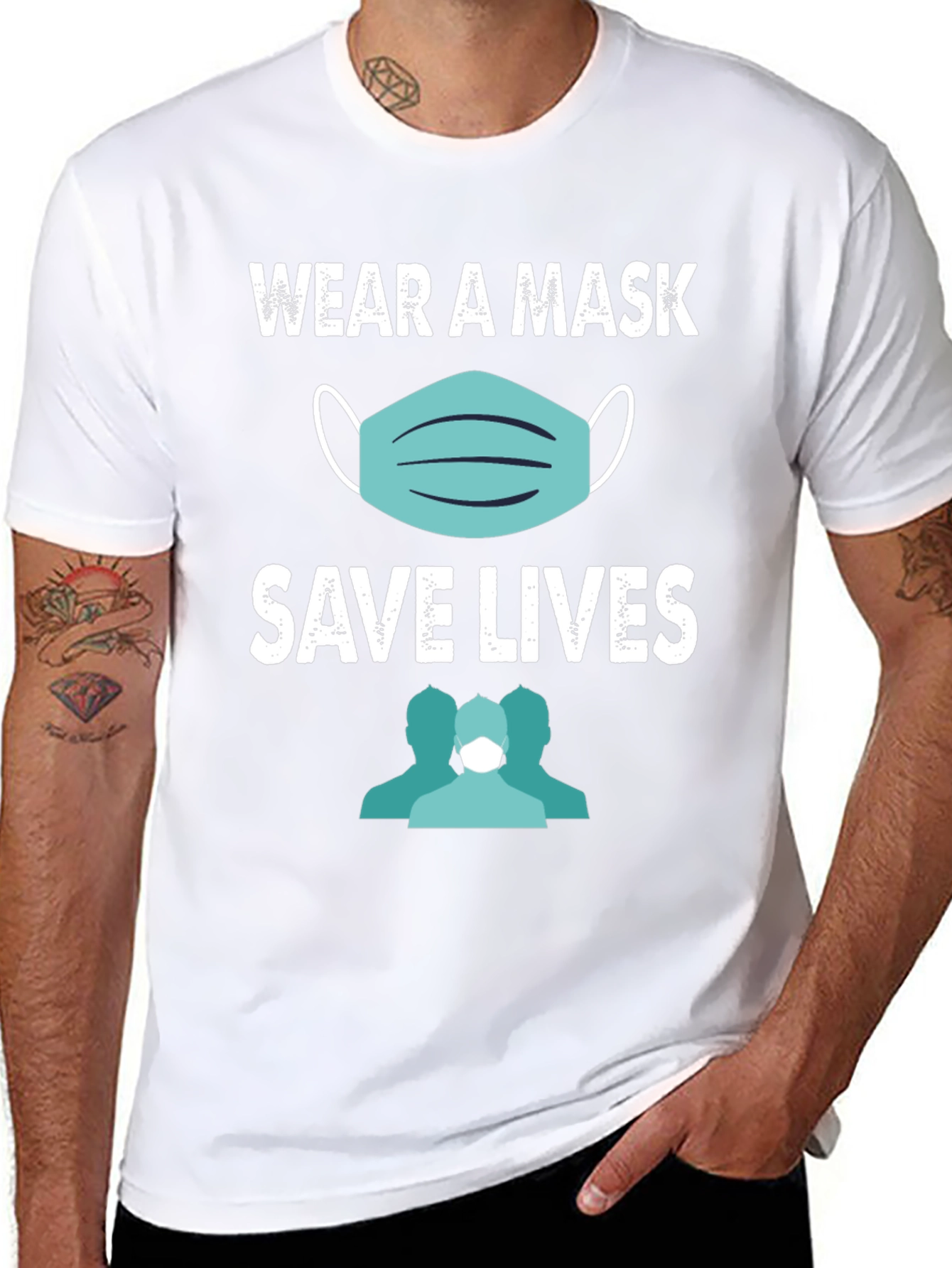 Wear a Mask Save Lives Graphic T-Shirt