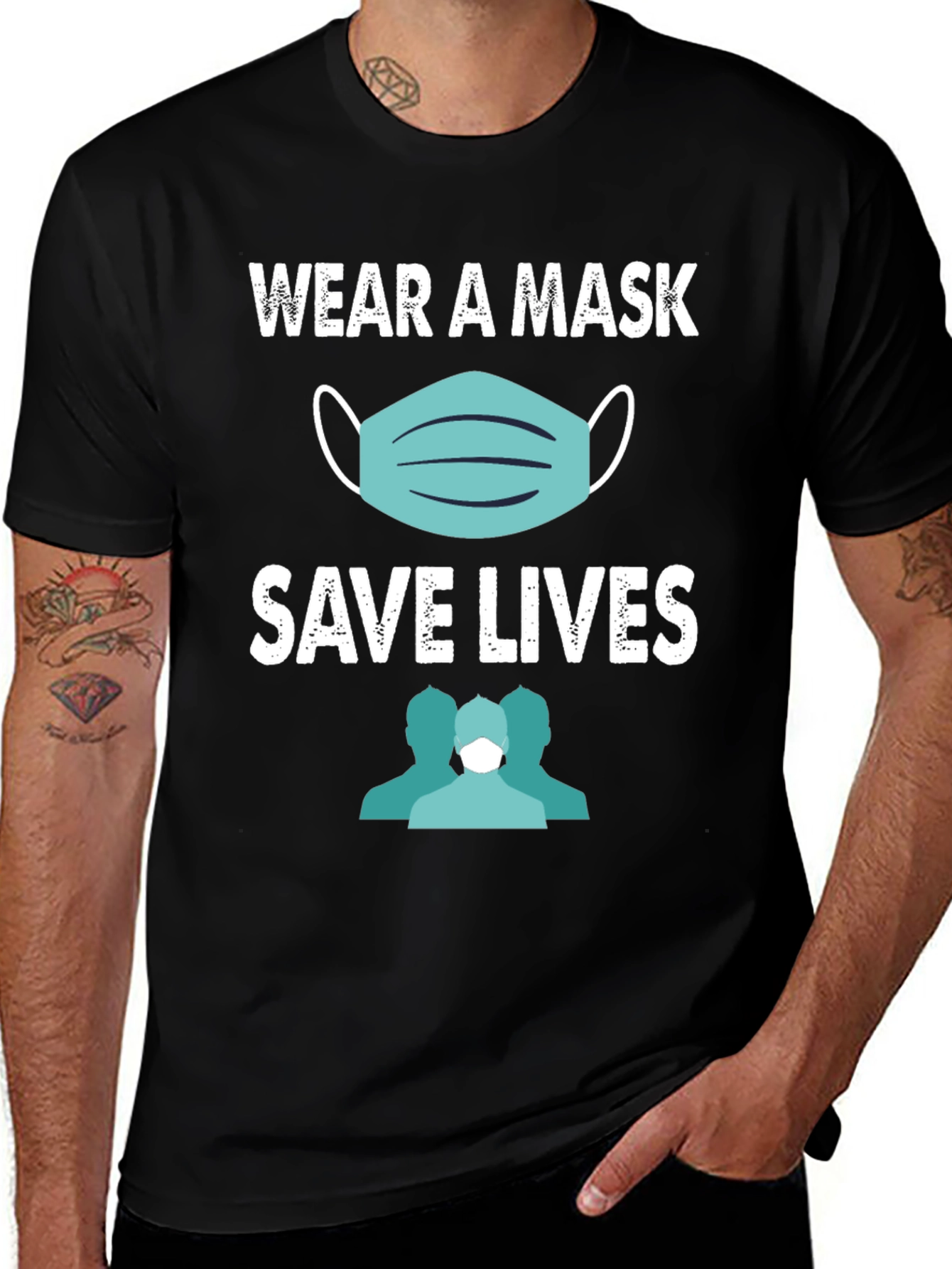 Wear a Mask Save Lives Graphic T-Shirt