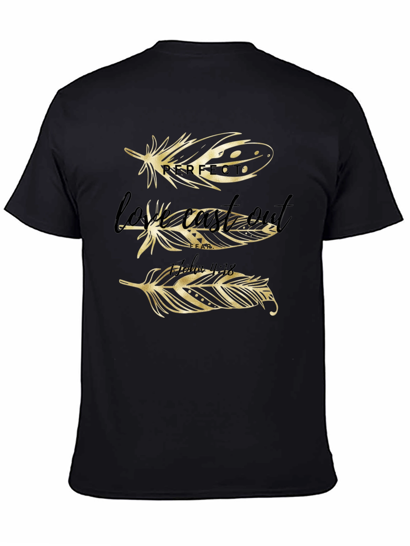 Feather Graphic Print T-Shirt
