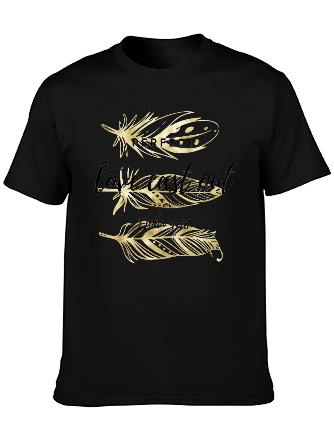 Feather Graphic Print T-Shirt