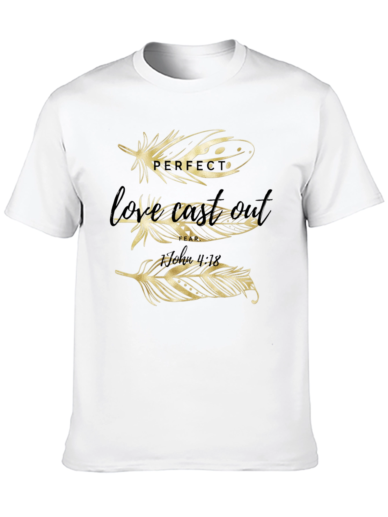 Feather Graphic Print T-Shirt