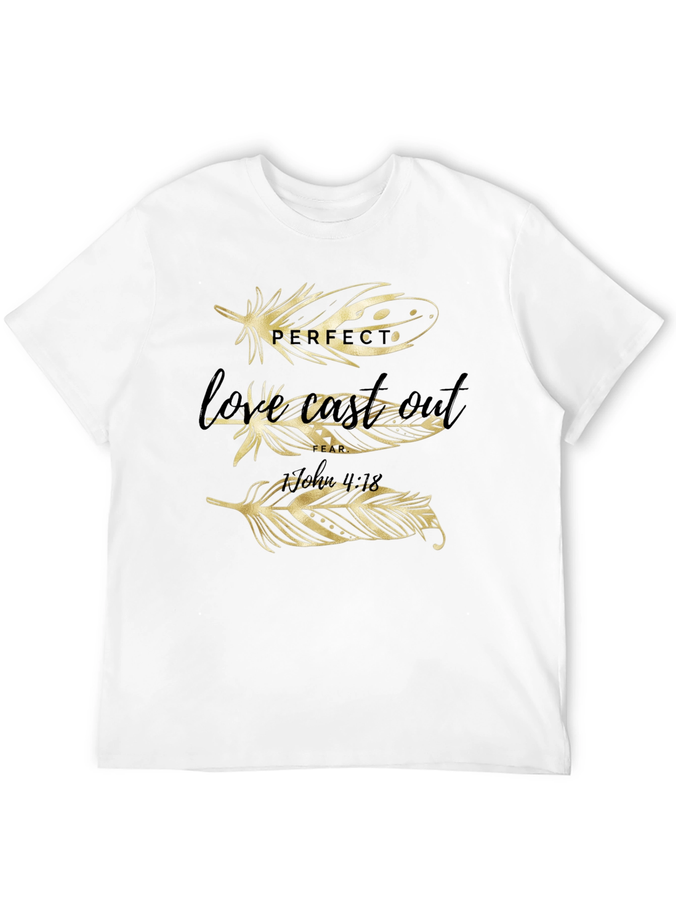 Feather Graphic Print T-Shirt