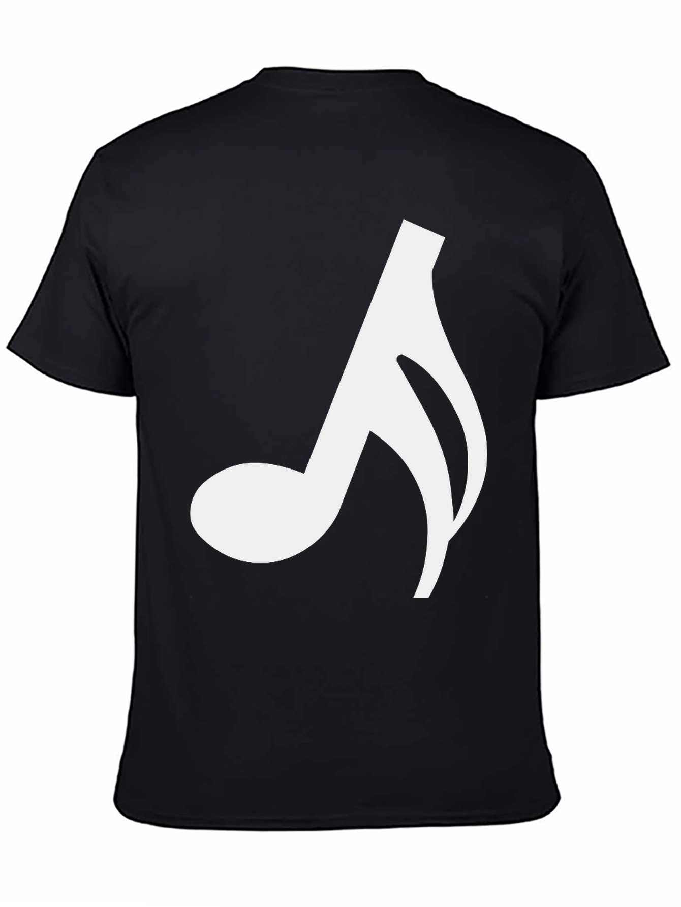 Music Note Graphic Tee - Stylish Black T-Shirt