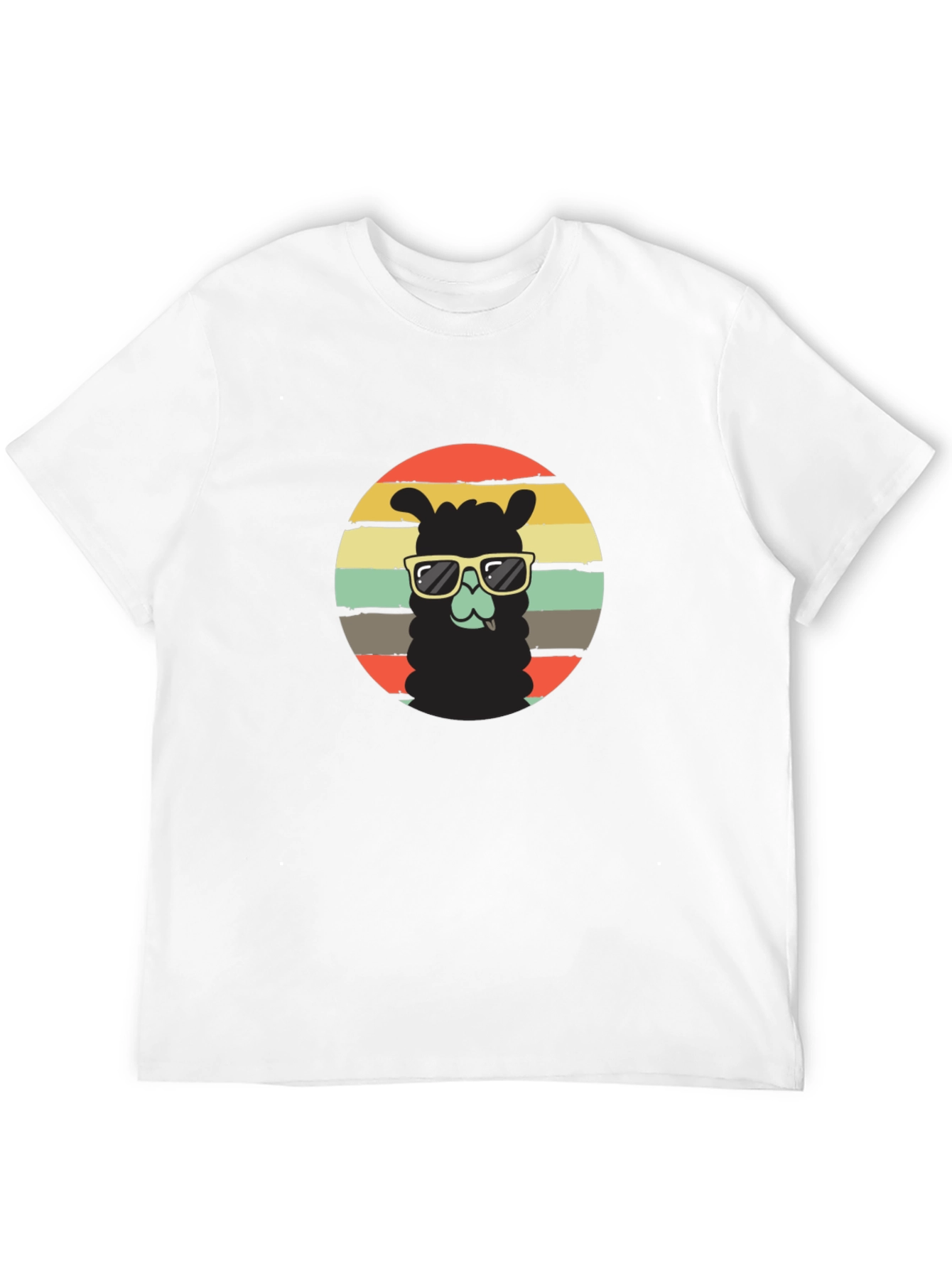 Cool Llama Retro T-Shirt