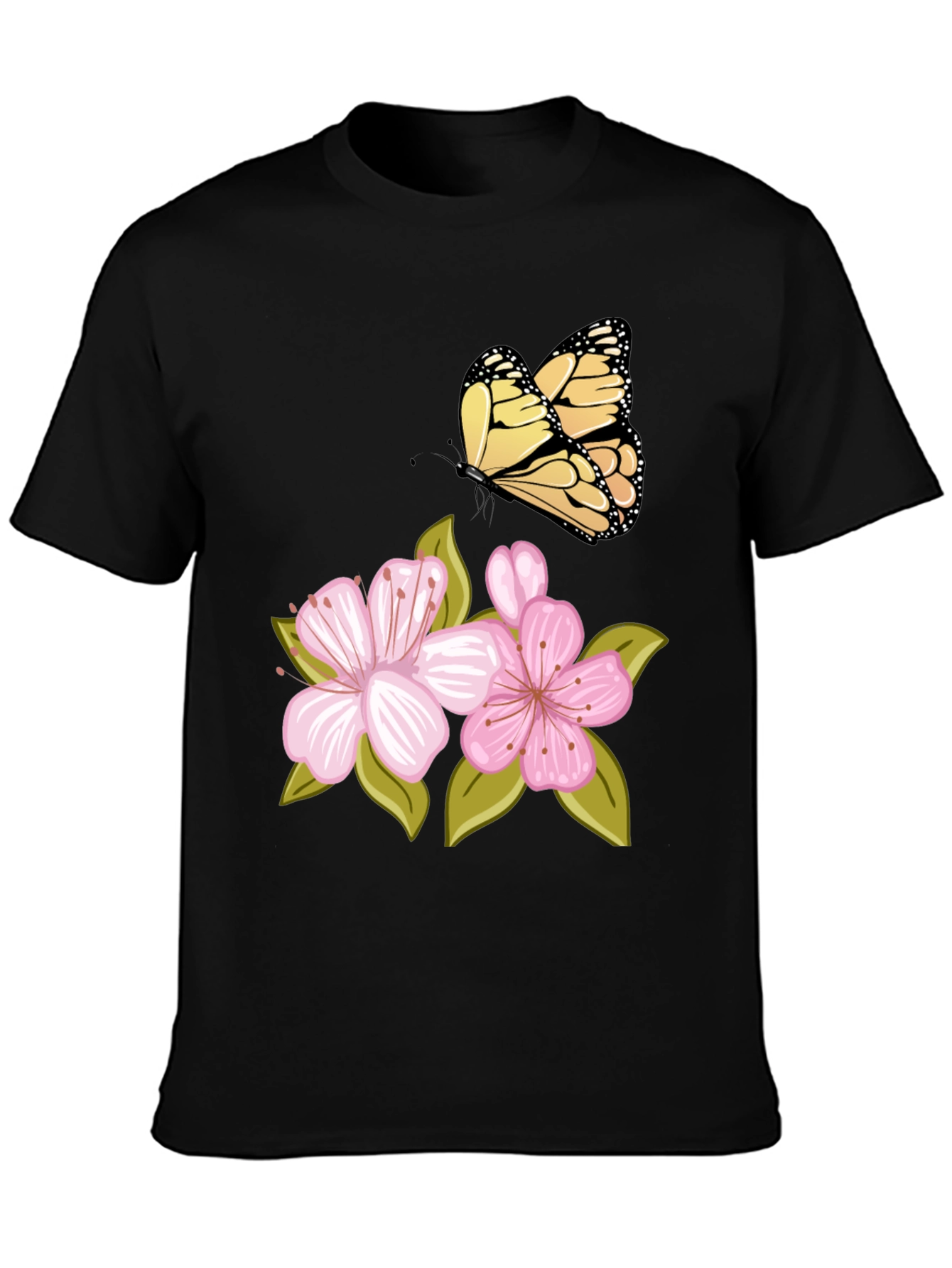 Butterfly & Cherry Blossom Graphic Tee