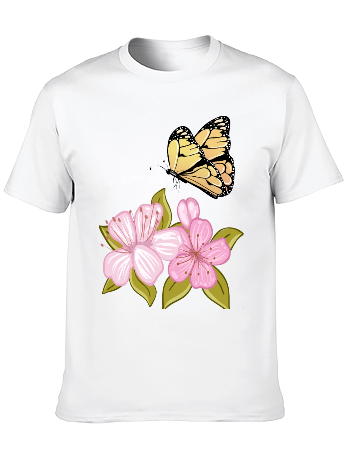 Butterfly & Cherry Blossom Graphic Tee