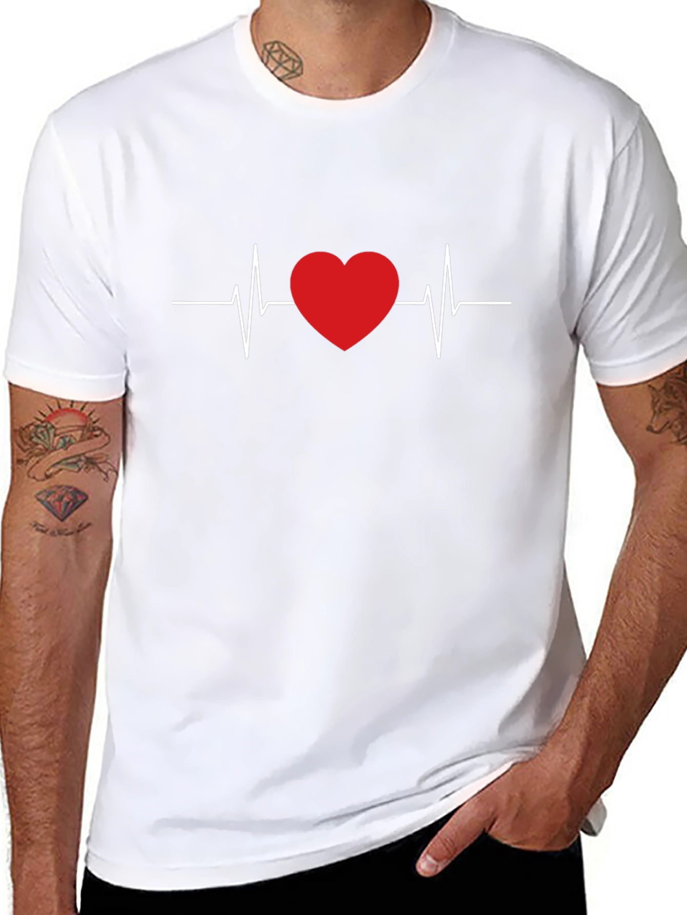 Heartbeat Graphic Tee - Medical Love Shirt