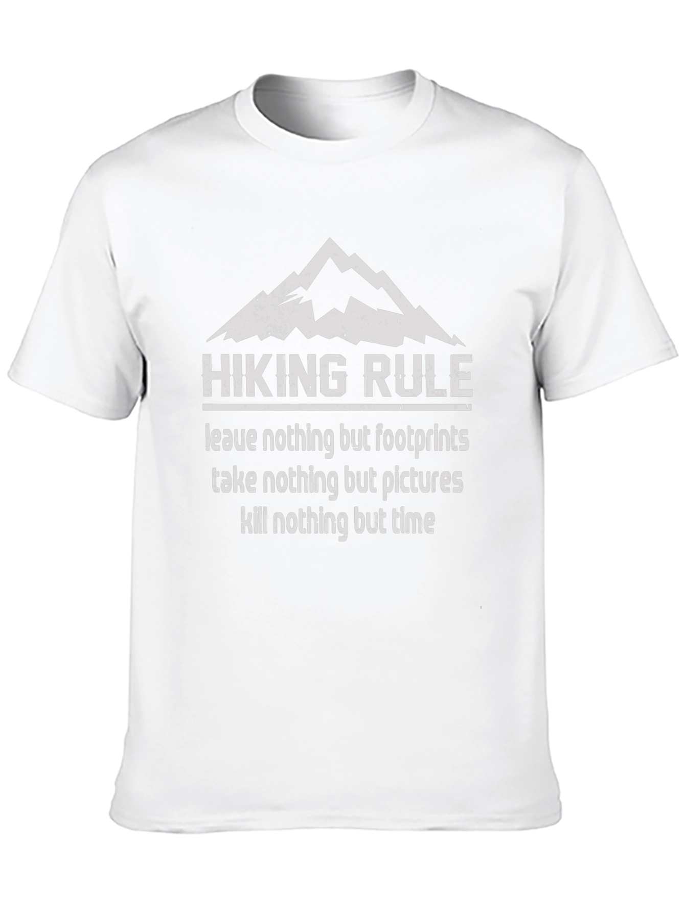Hiking Rule Graphic Tee - Leave Only Footprints