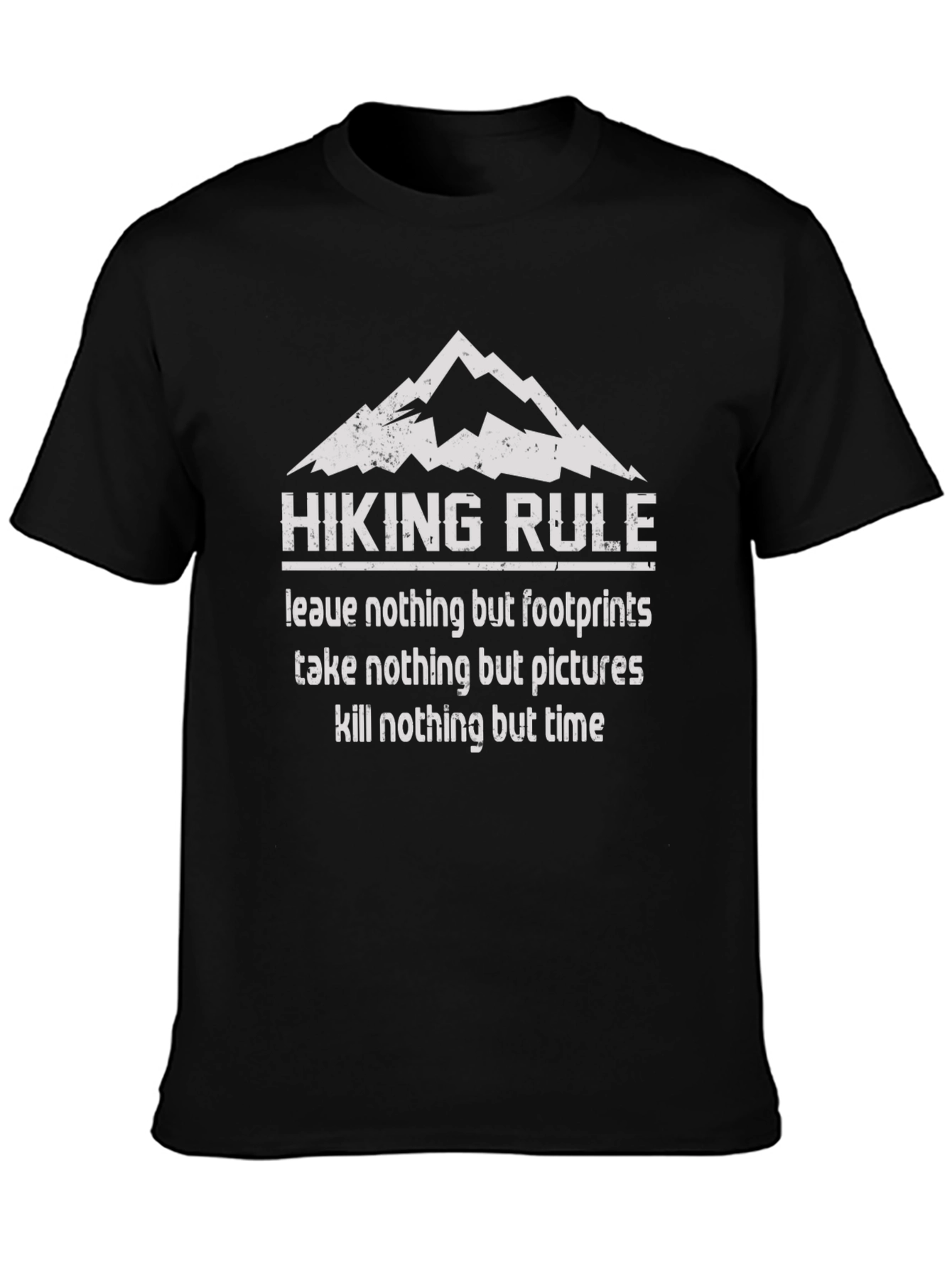 Hiking Rule Graphic Tee - Leave Only Footprints
