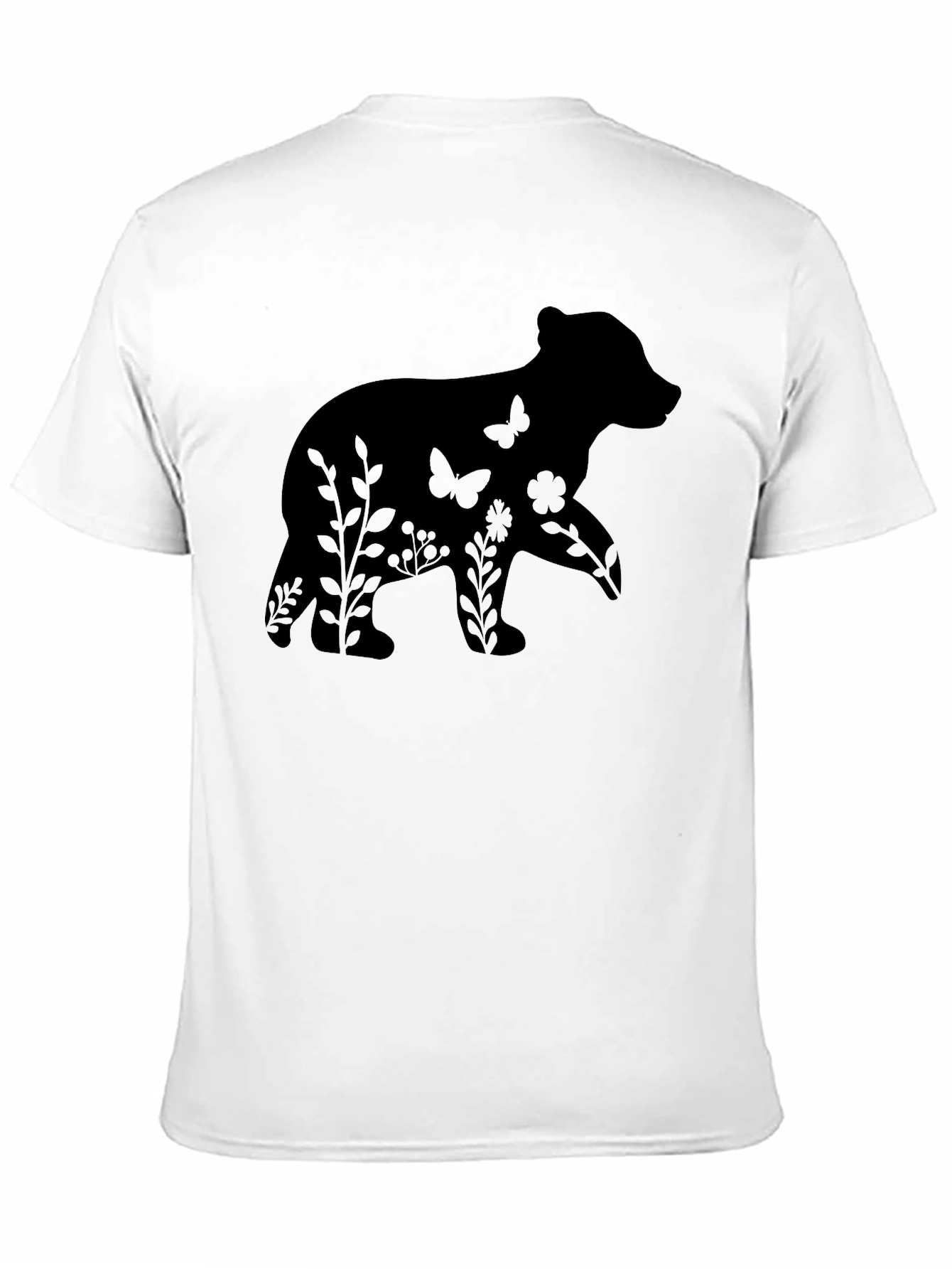 Bear Silhouette Graphic Tee - Nature Lovers Shirt