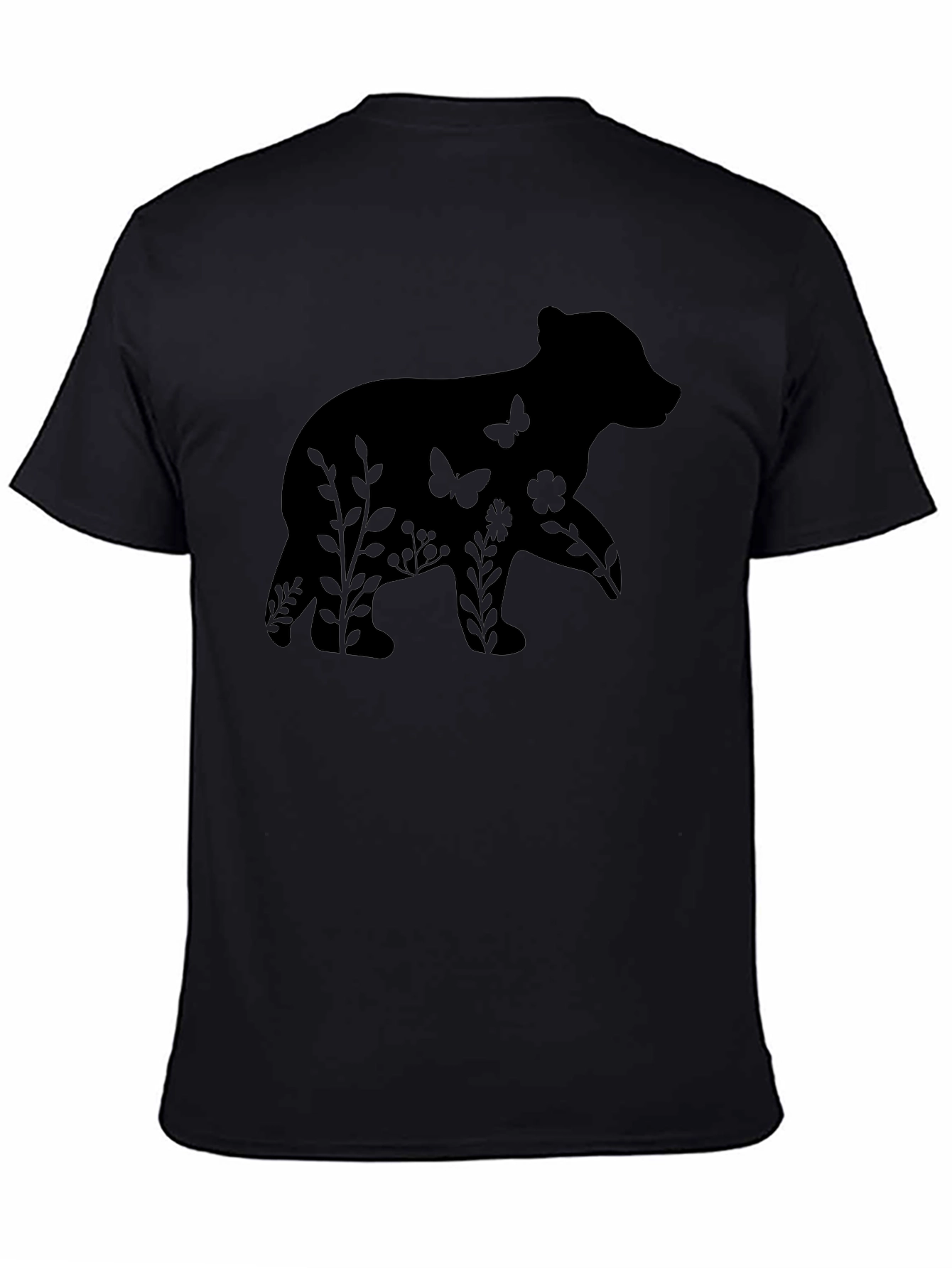 Bear Silhouette Graphic Tee - Nature Lovers Shirt