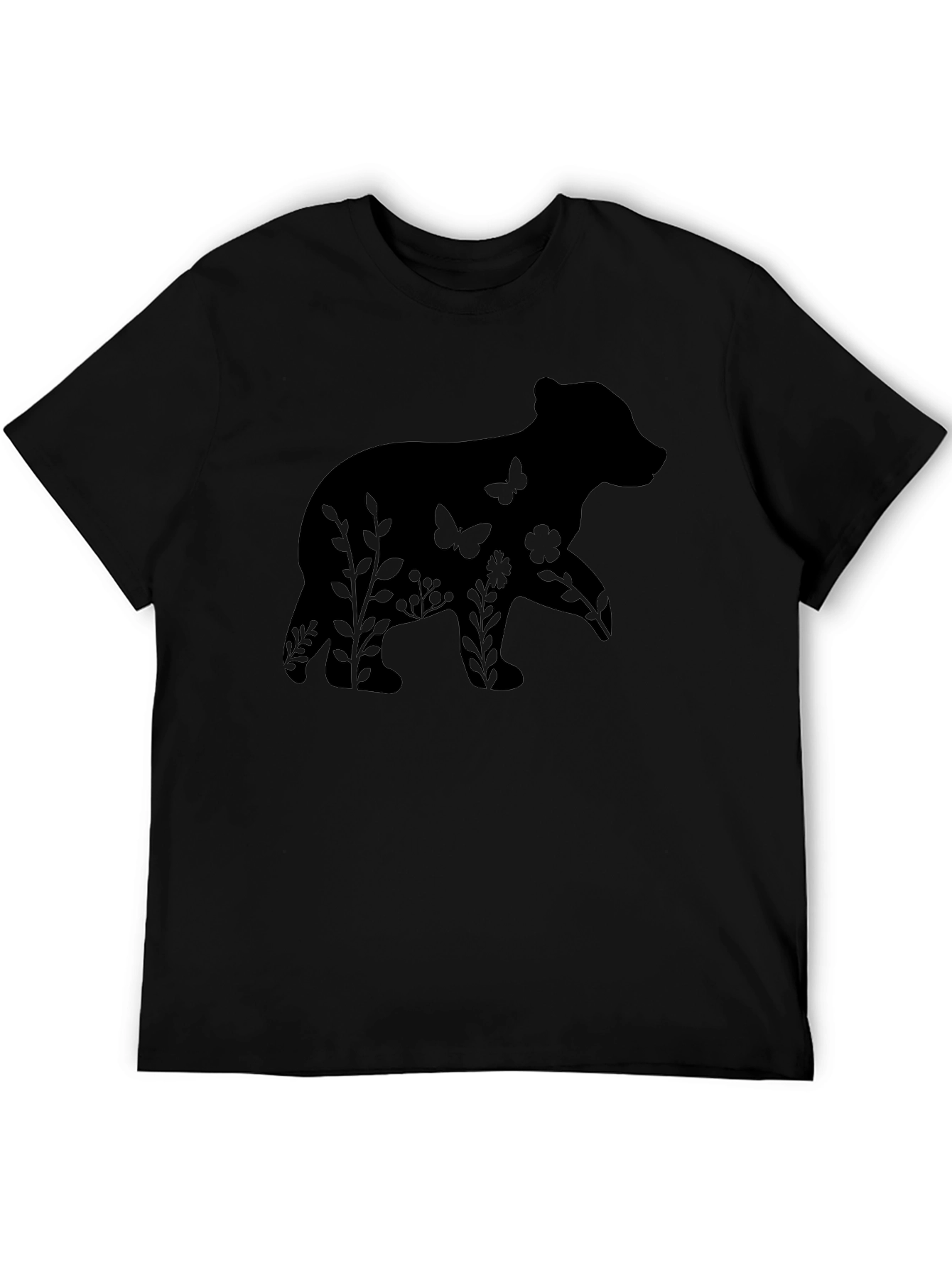 Bear Silhouette Graphic Tee - Nature Lovers Shirt