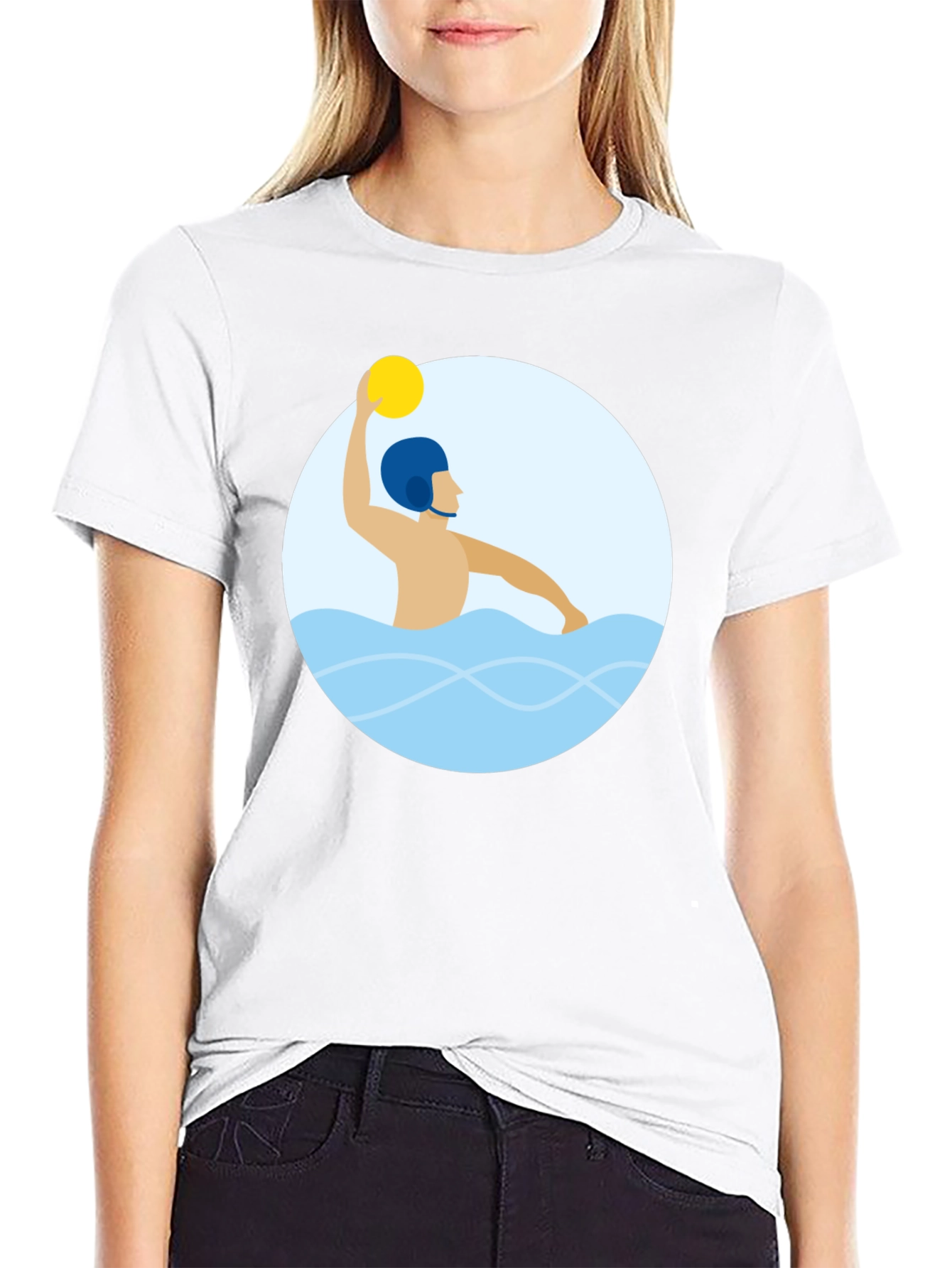 Water Polo Player Graphic T-Shirt