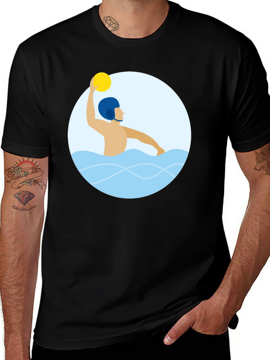 Water Polo Player Graphic T-Shirt