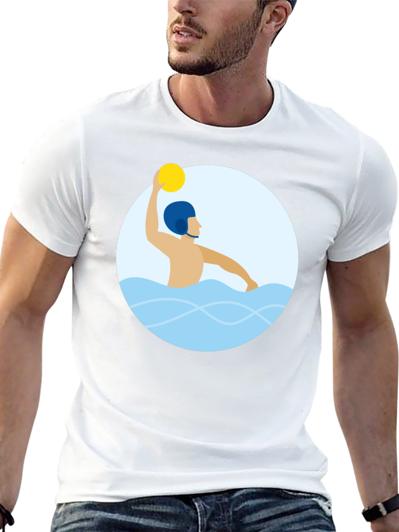 Water Polo Player Graphic T-Shirt