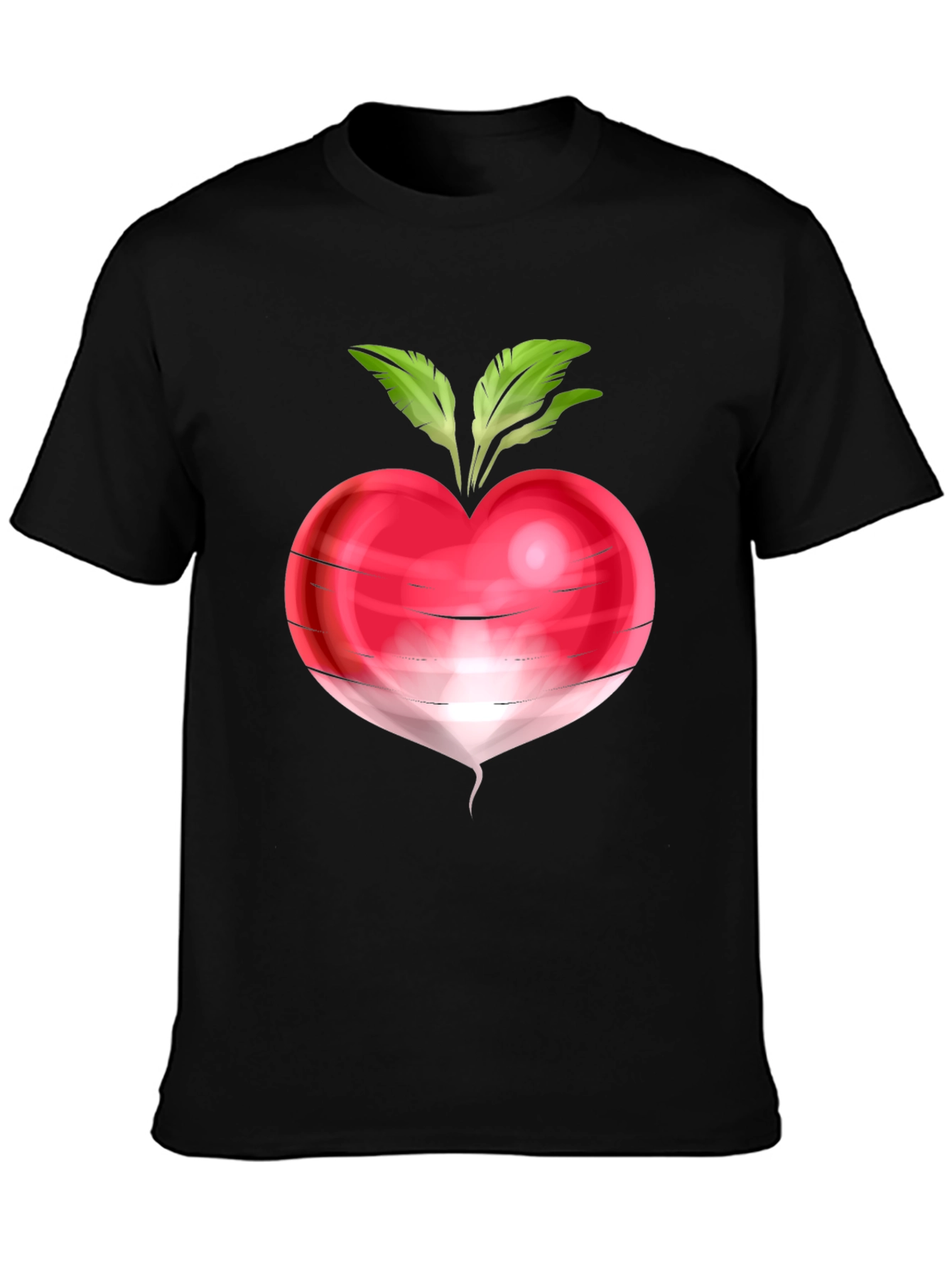 Radish Graphic Tee - Quirky Vegetable T-Shirt