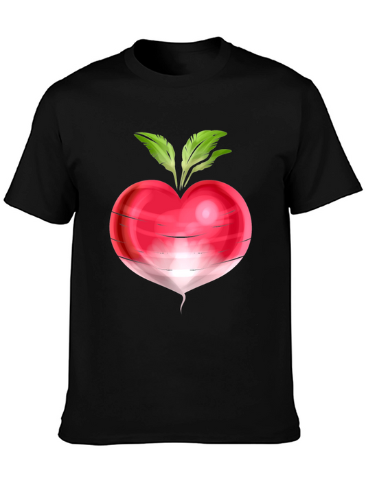 Radish Graphic Tee - Quirky Vegetable T-Shirt