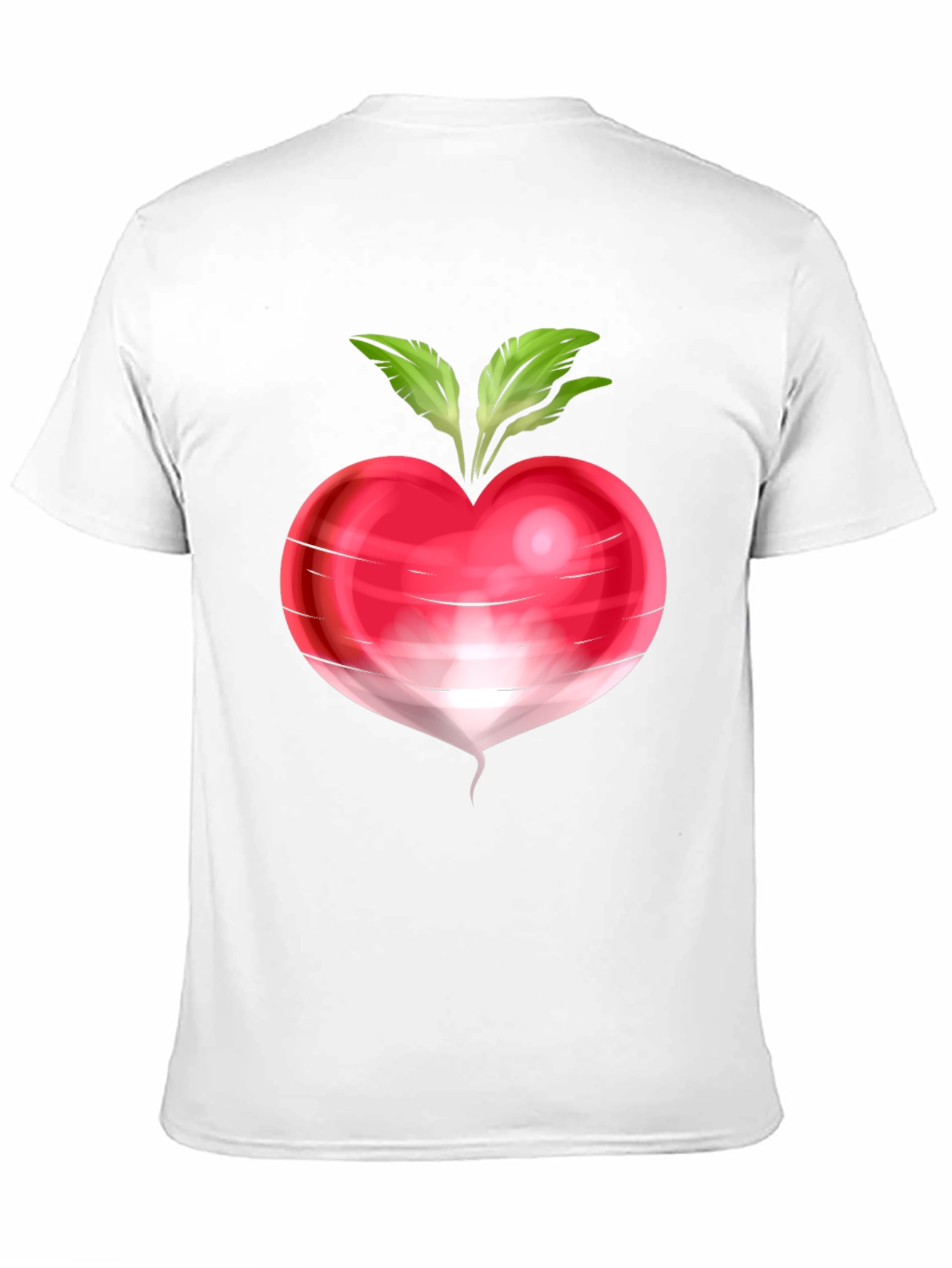 Radish Graphic Tee - Quirky Vegetable T-Shirt