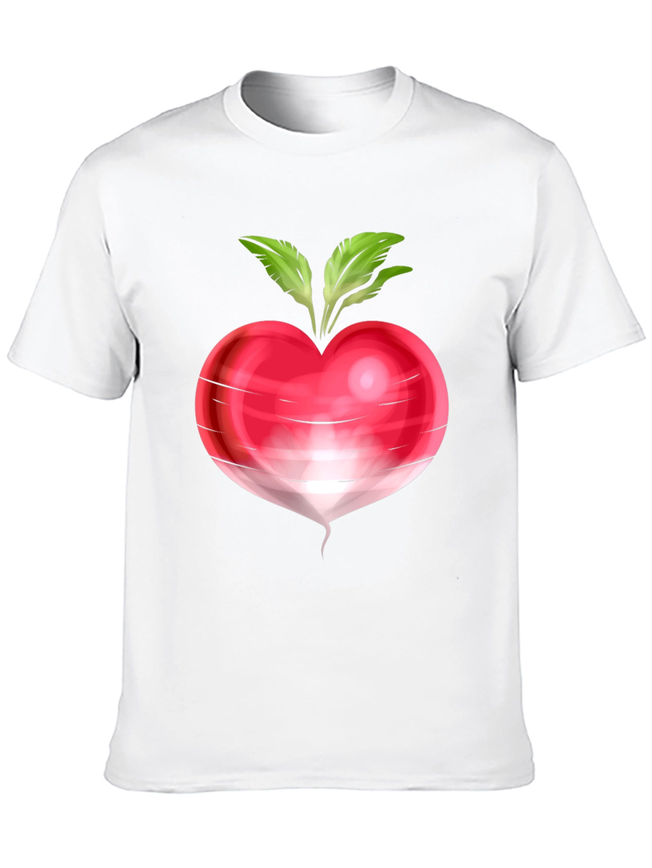 Radish Graphic Tee - Quirky Vegetable T-Shirt