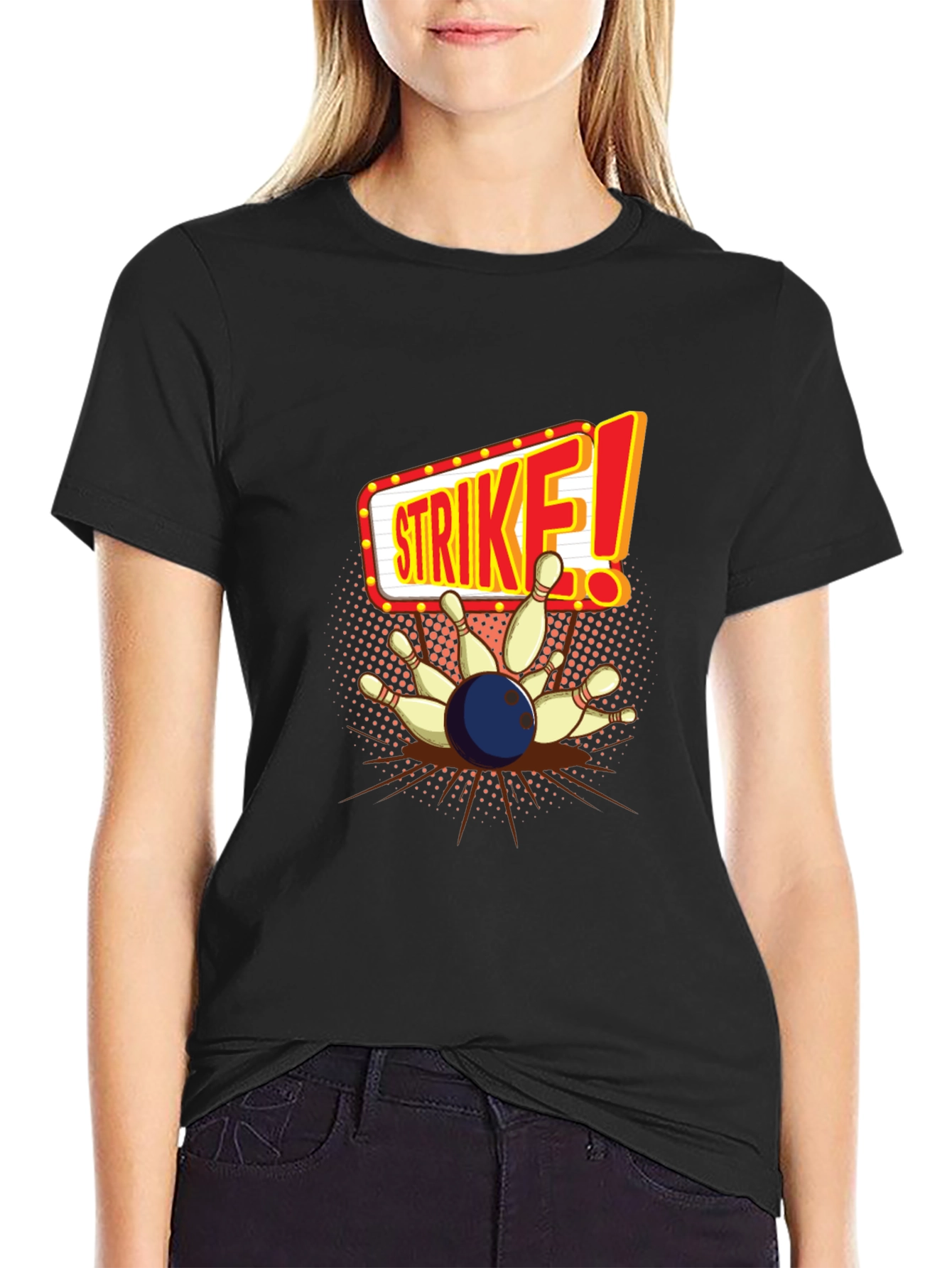 Strike Bowling T-Shirt - Perfect for Bowling Alleys!