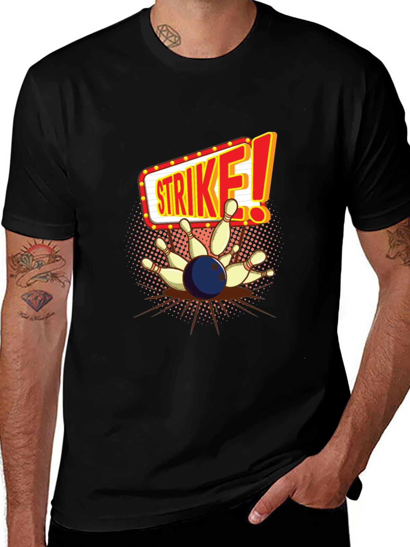 Strike Bowling T-Shirt - Perfect for Bowling Alleys!