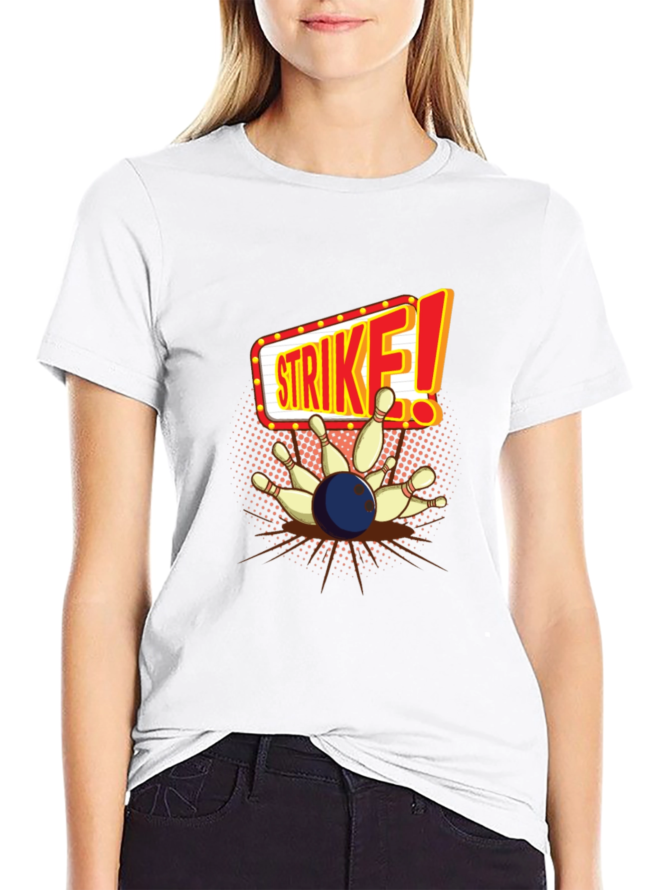 Strike Bowling T-Shirt - Perfect for Bowling Alleys!