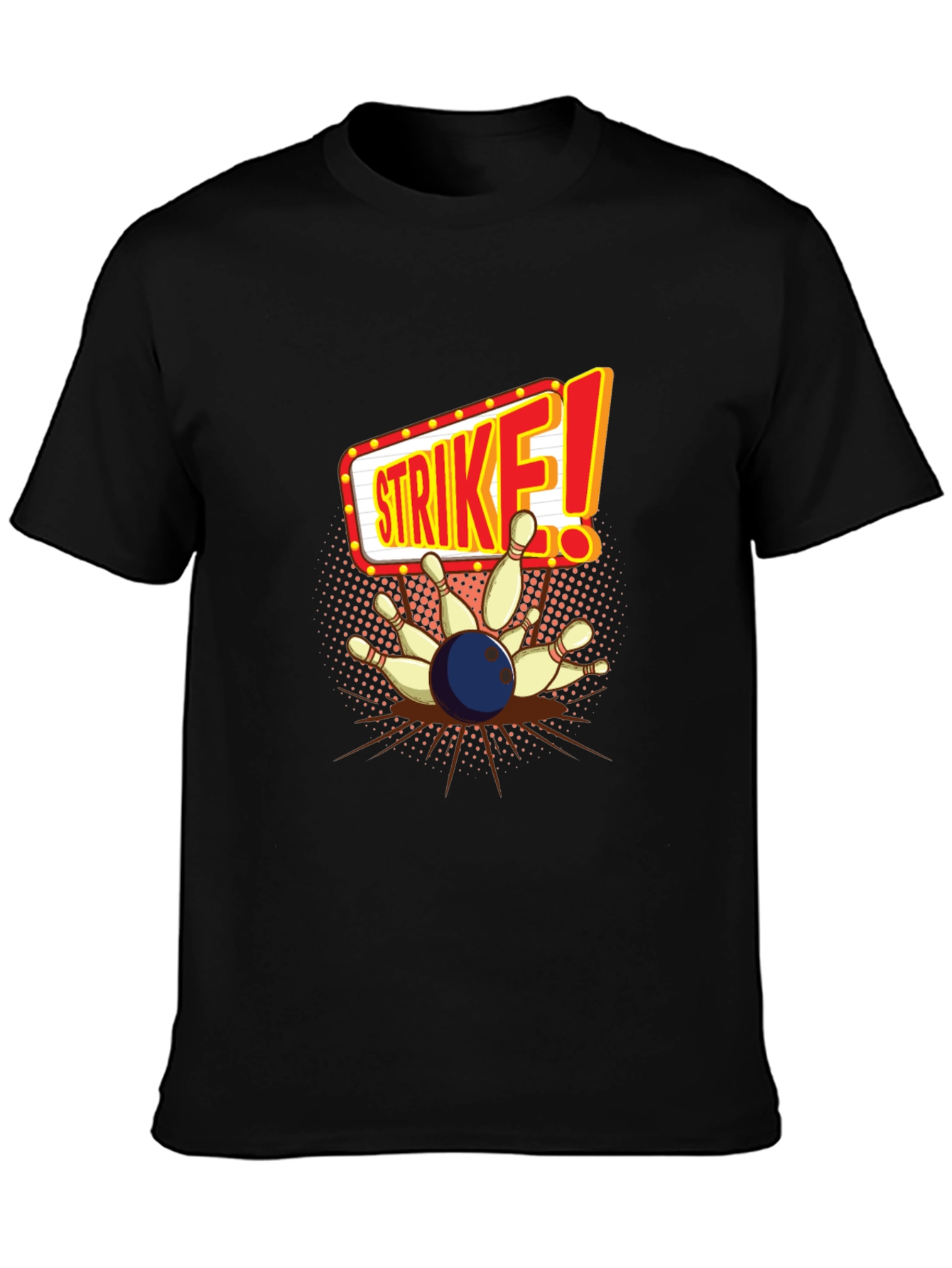Strike Bowling T-Shirt - Perfect for Bowling Alleys!
