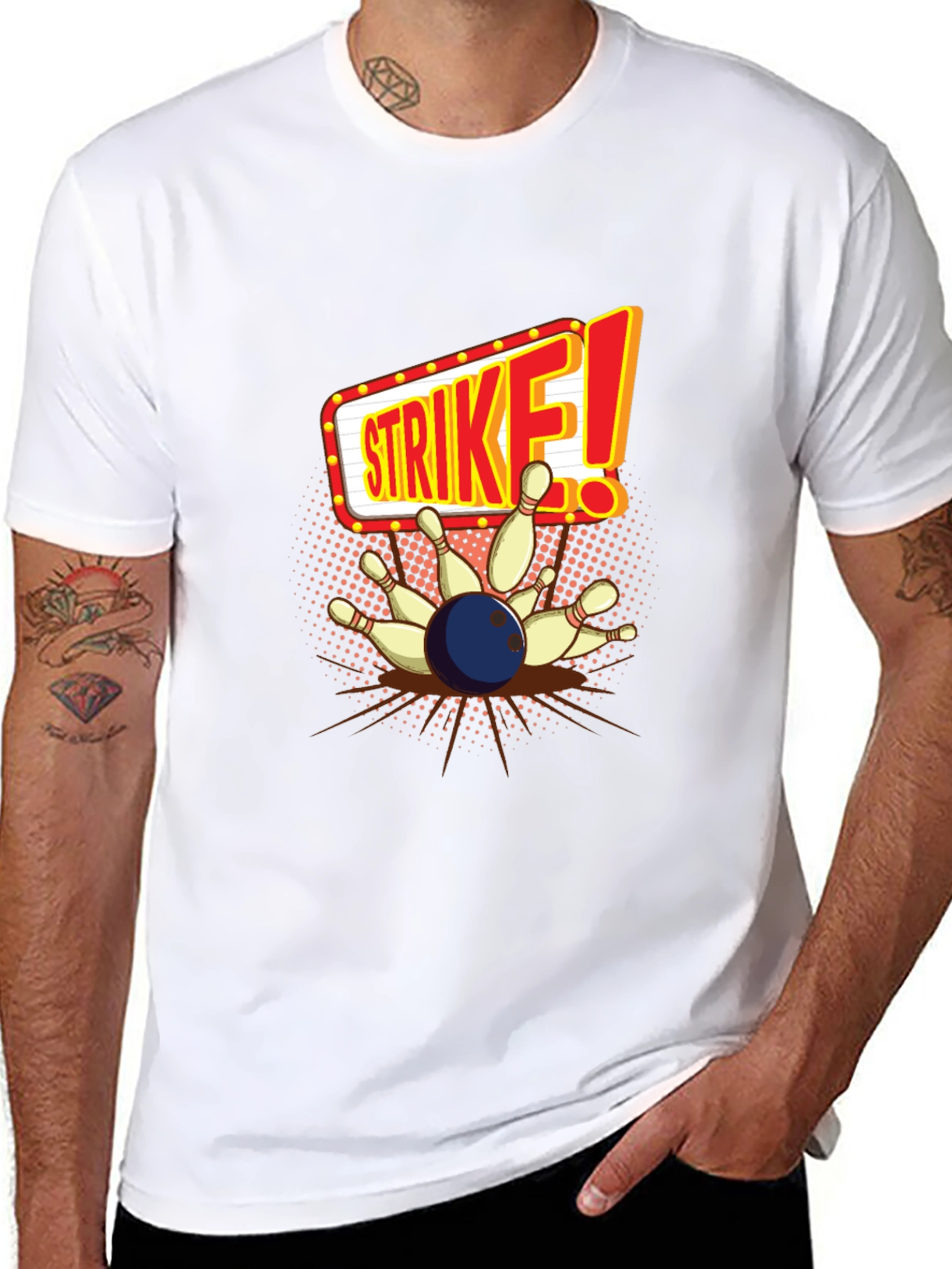 Strike Bowling T-Shirt - Perfect for Bowling Alleys!