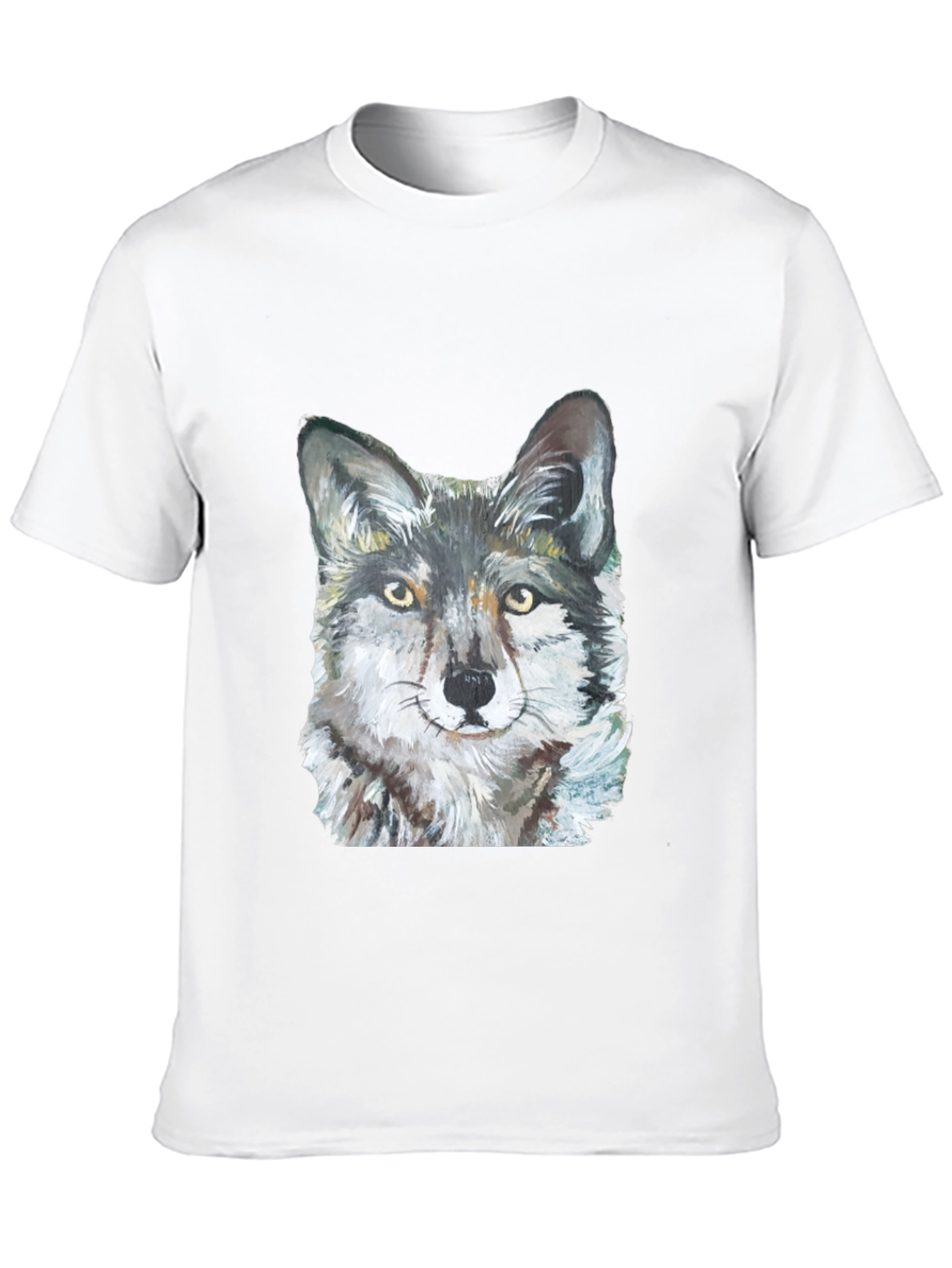 Wolf Graphic Tee - Black Cotton Blend