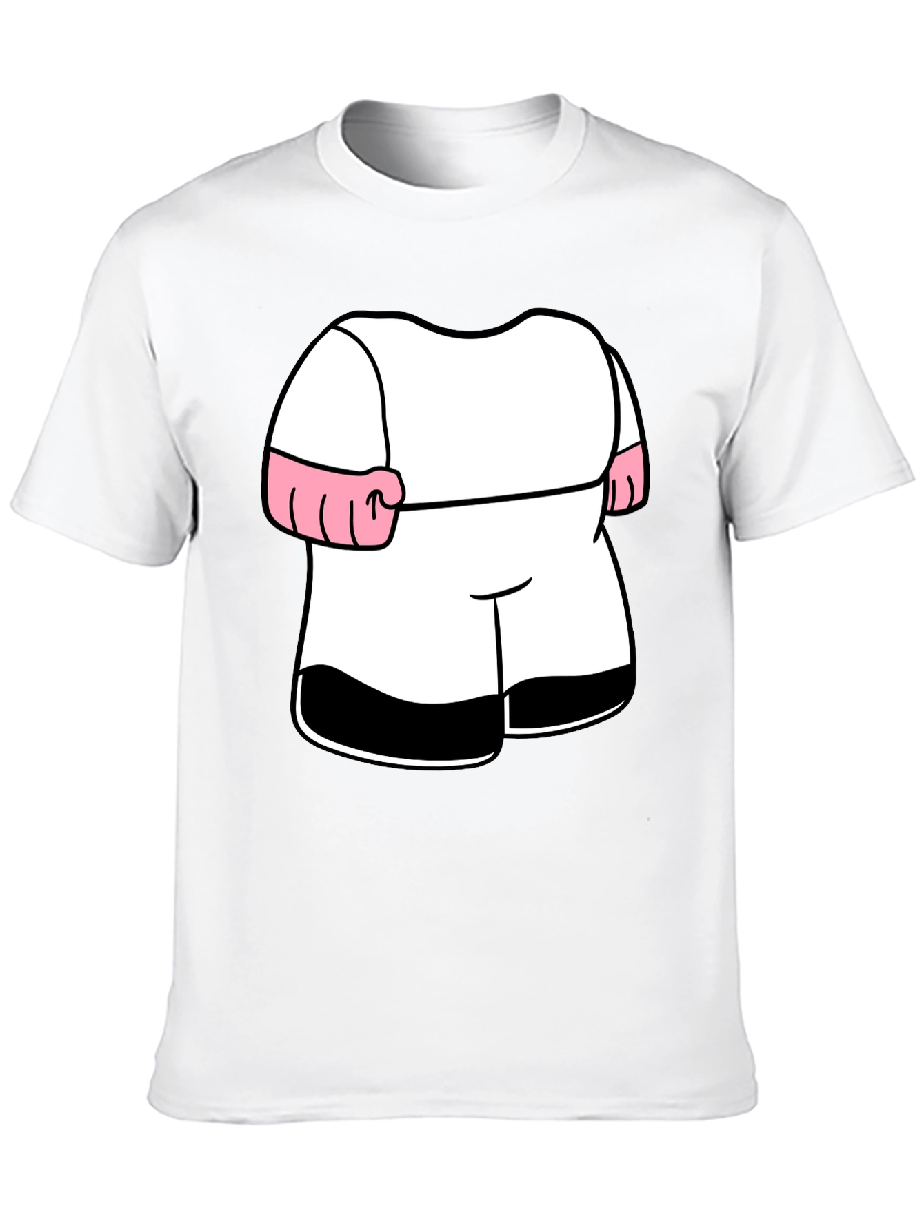 Funny Cartoon Boxer Costume Black T-Shirt