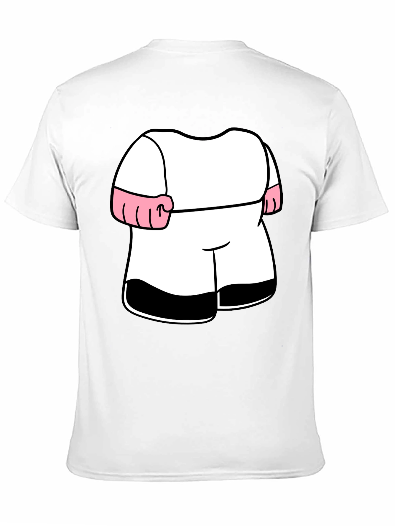 Funny Cartoon Boxer Costume Black T-Shirt
