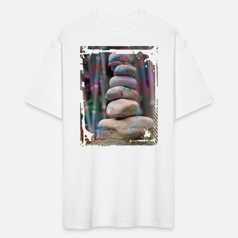 Japan Zen Buddhism Balancing Stones Rocks Bamboo