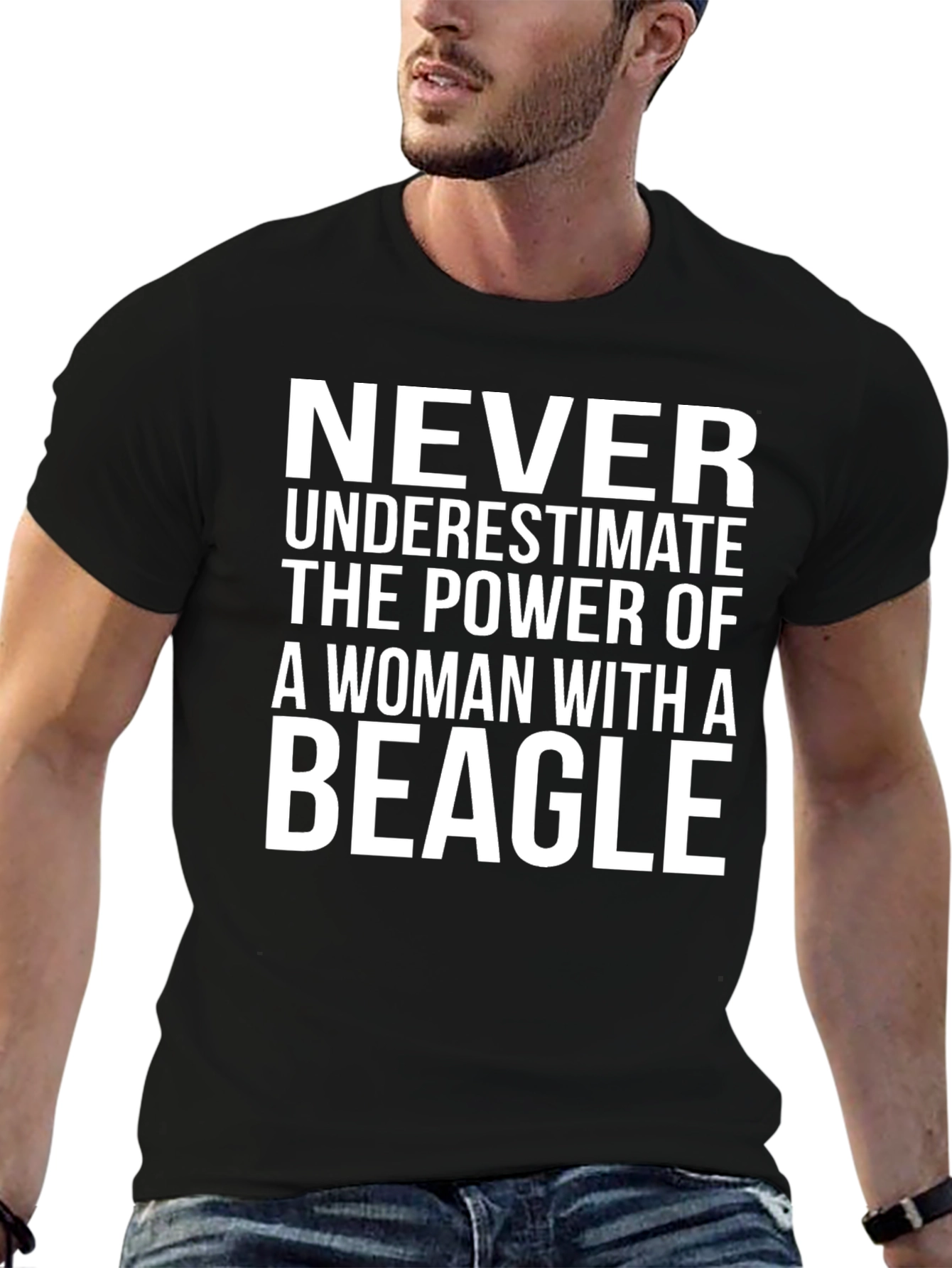 Beagle Mom T-Shirt: Never Underestimate the Power