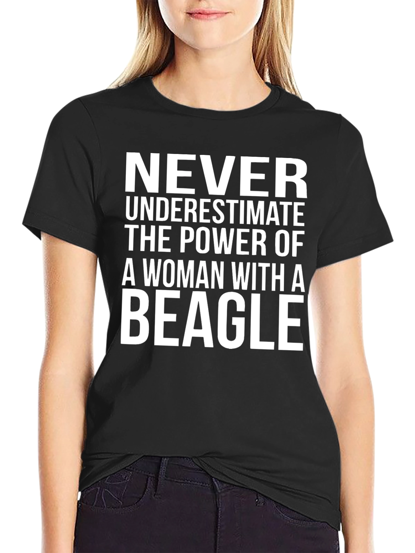 Beagle Mom T-Shirt: Never Underestimate the Power